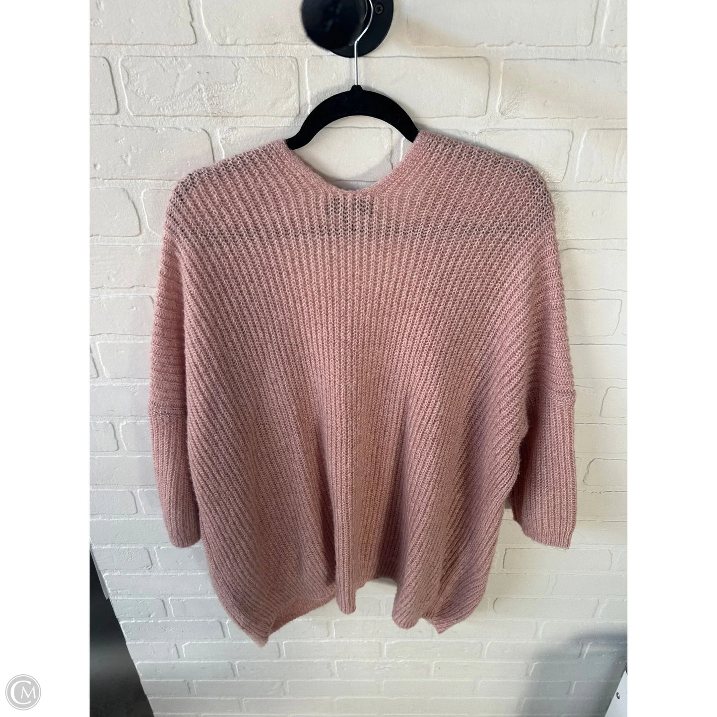 Sweater Cardigan By Mossimo In Pink, Size: M
