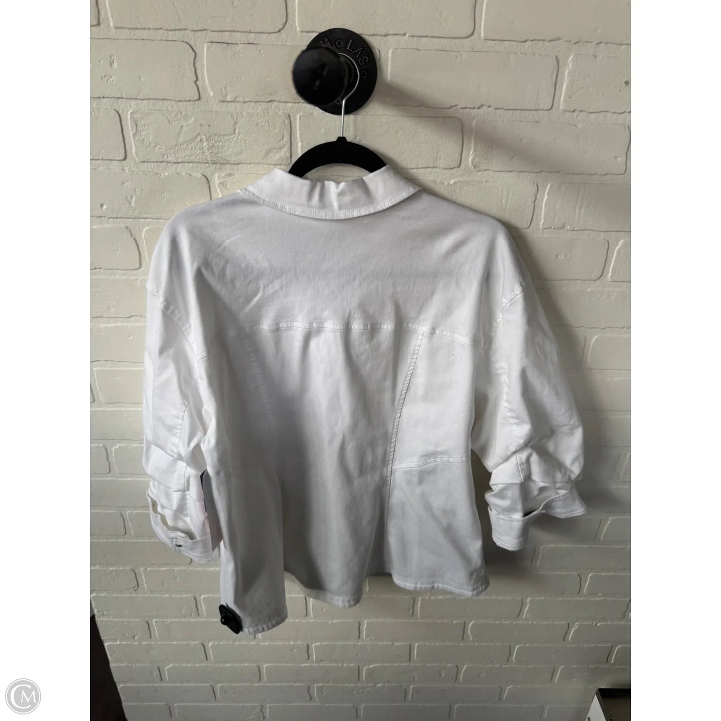 Jacket Denim By Democracy In White, Size: Xl