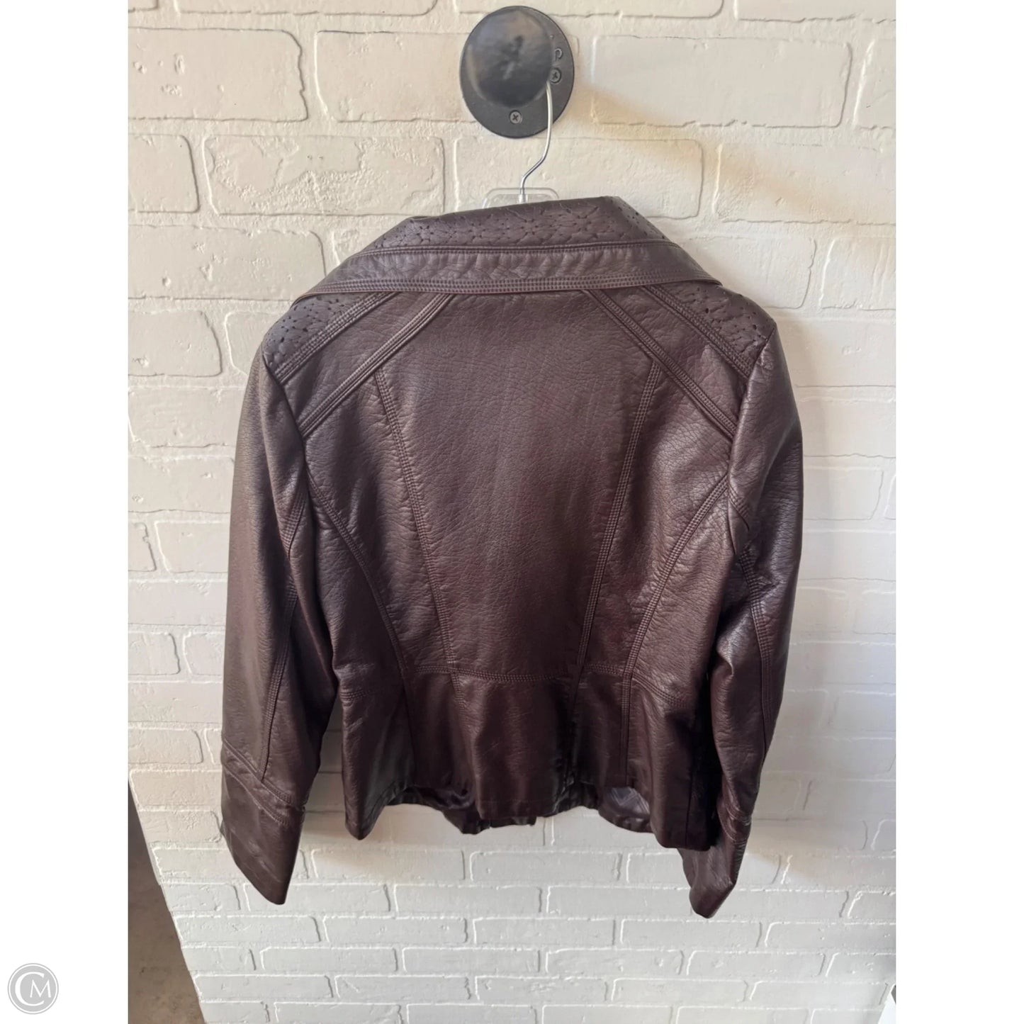 Jacket Moto By Jessica Simpson In Brown, Size: M