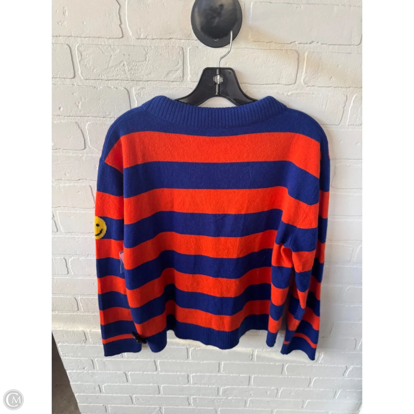 Sweater Cardigan Cashmere By Kule In Blue & Orange, Size: M