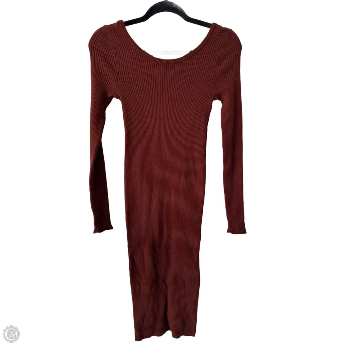 Dress Casual Midi By Universal Thread In Brown, Size: S