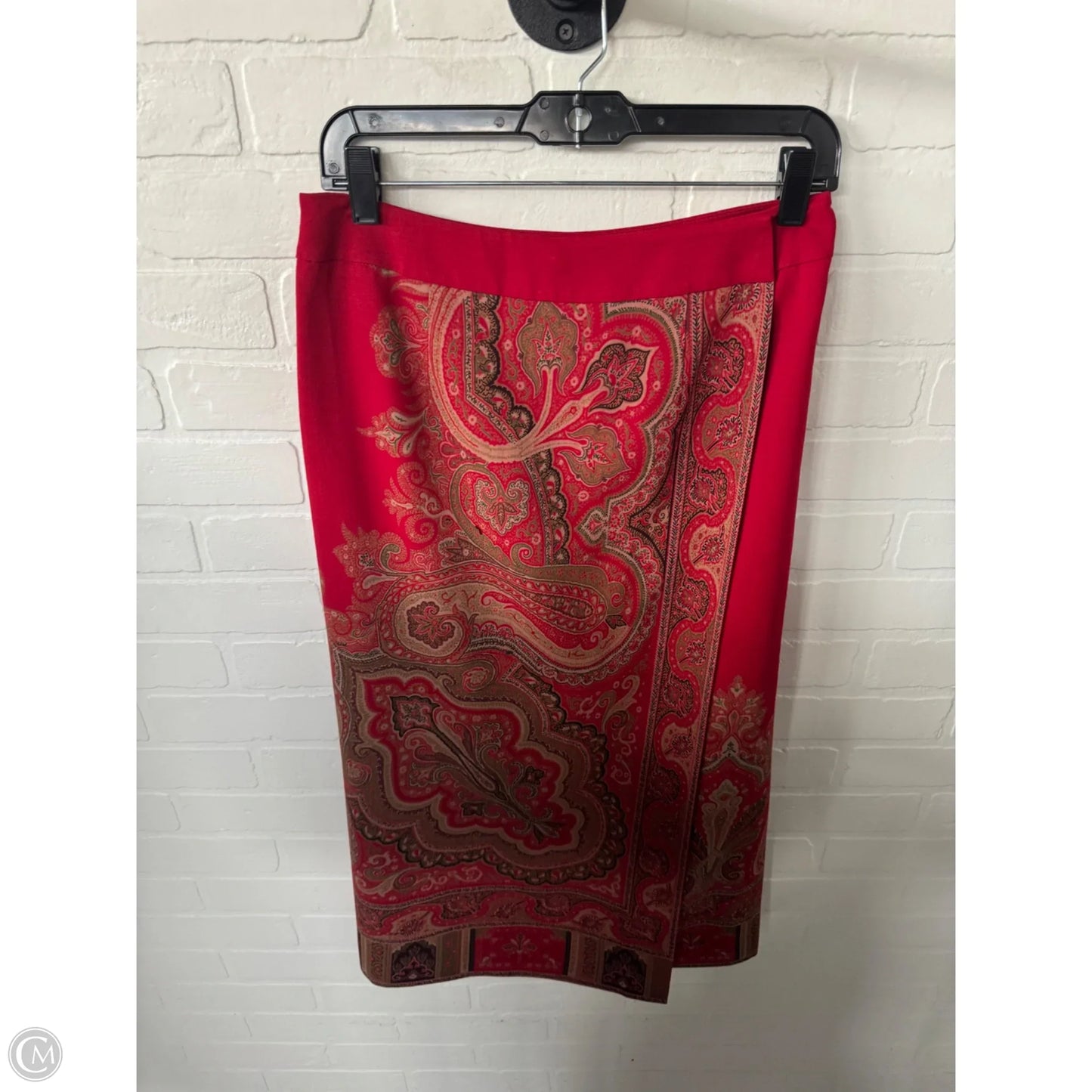 Skirt Midi By Talbots In Red, Size: 8