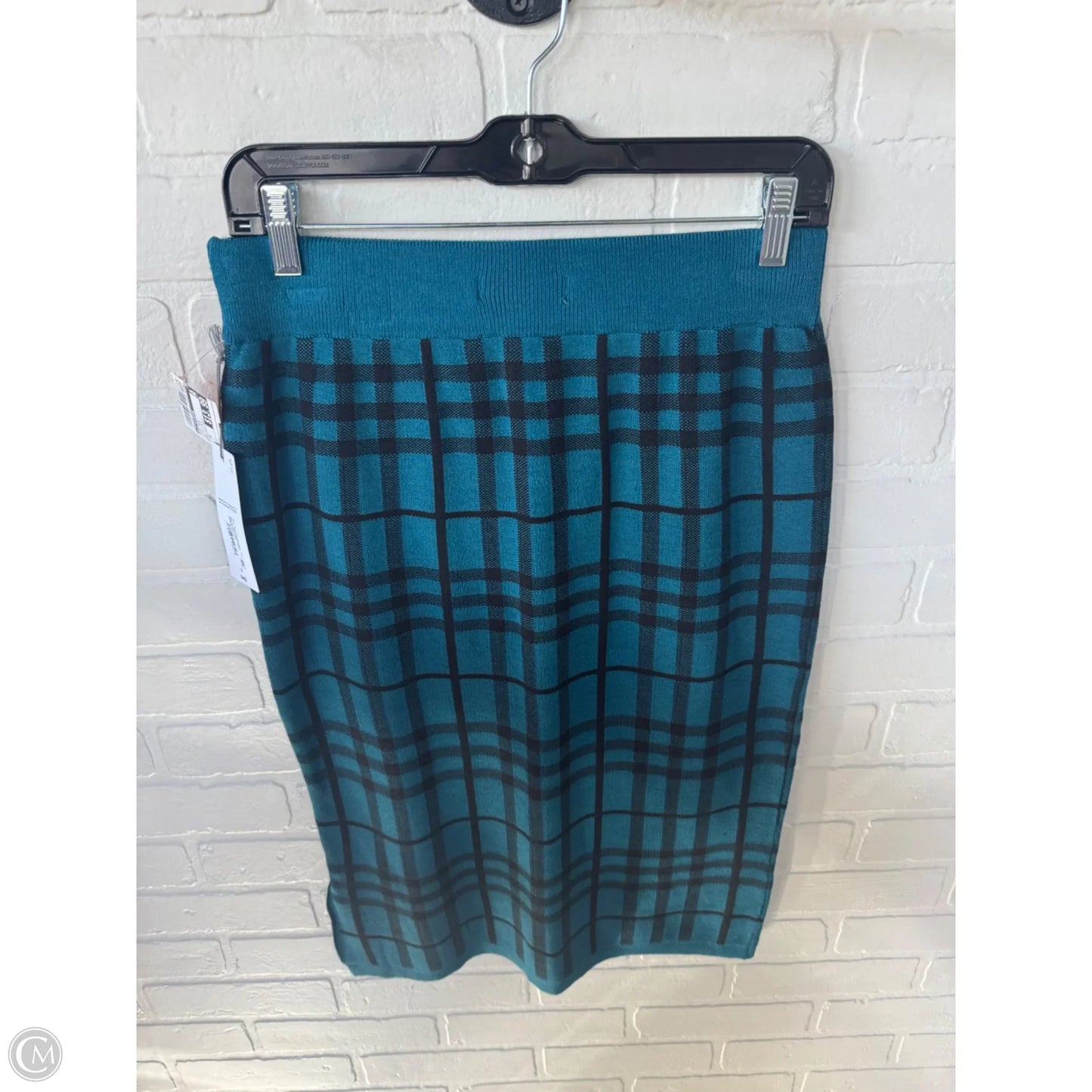 Skirt Midi By Liz Claiborne In Black & Blue, Size: 6