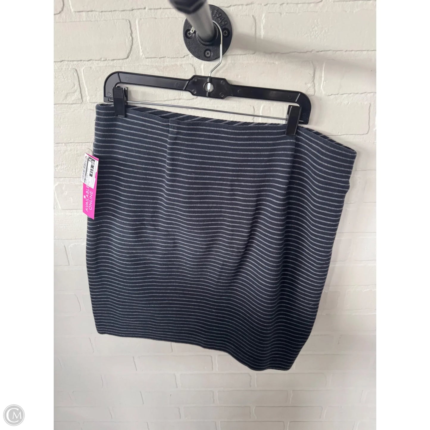 Skirt Mini & Short By J. Jill In Blue & White, Size: L