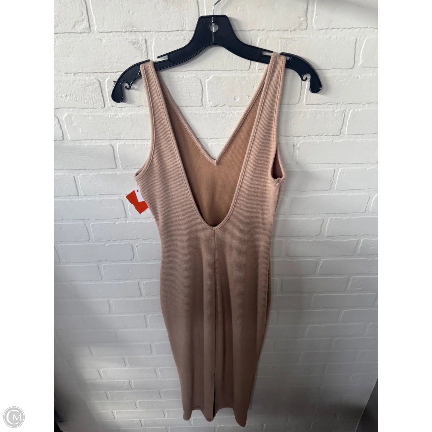 Dress Casual Midi By Shein In Tan, Size: M