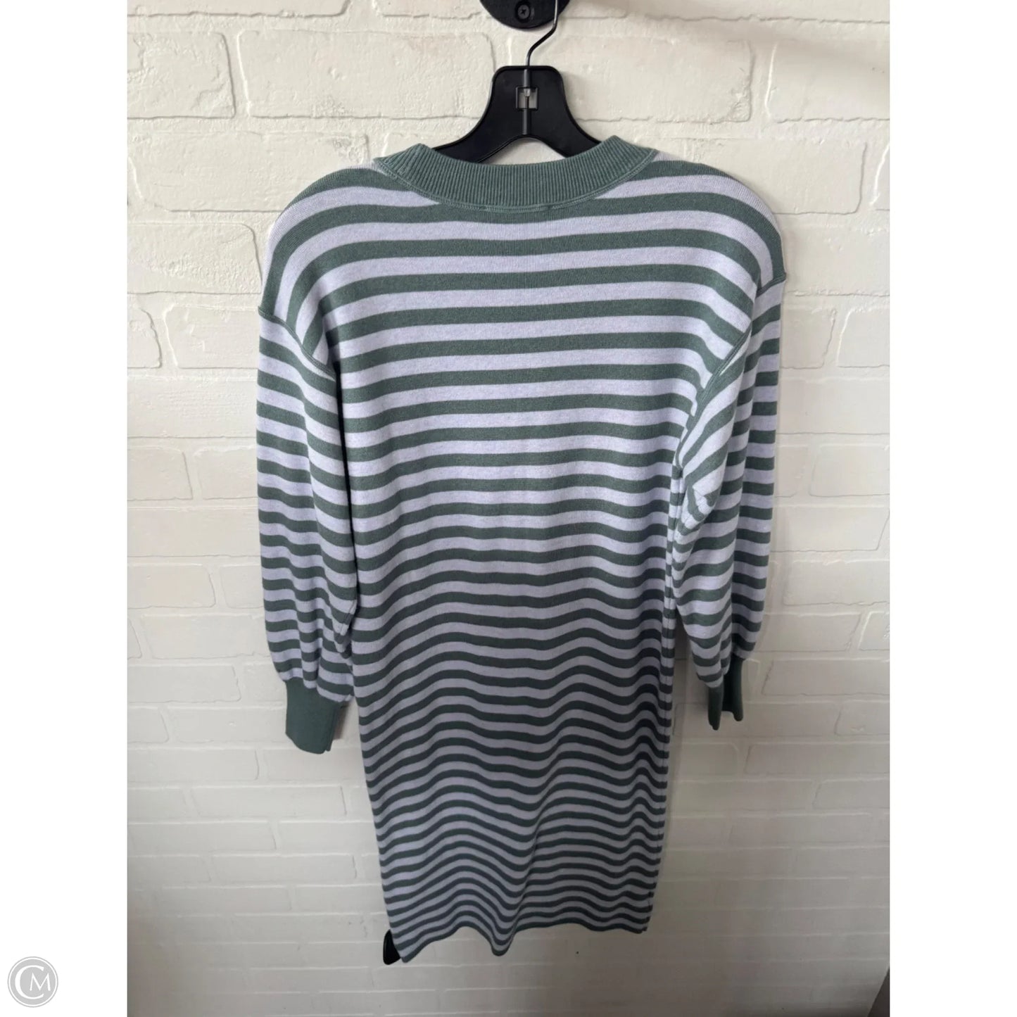 Dress Sweater By Ann Taylor In Green & Grey, Size: Xxs