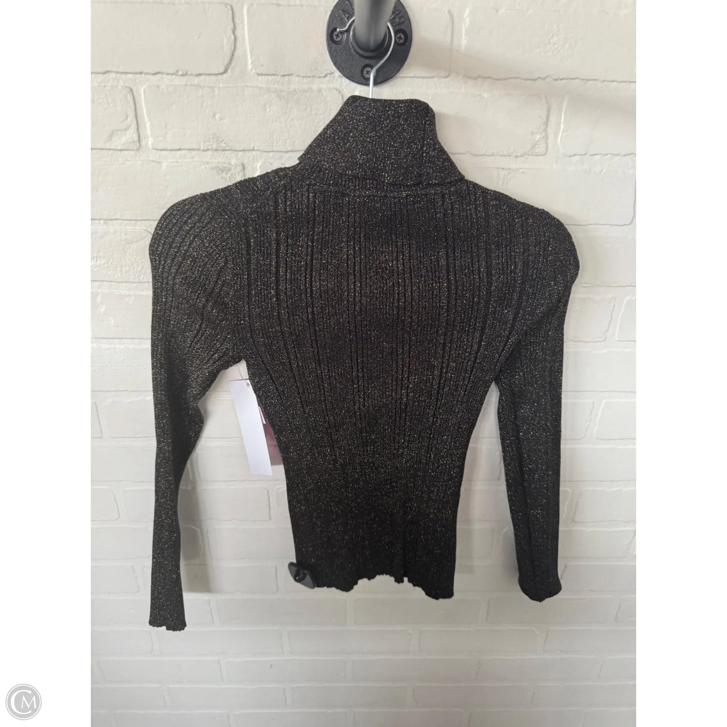 Sweater By White House Black Market In Black & Gold, Size: Xs