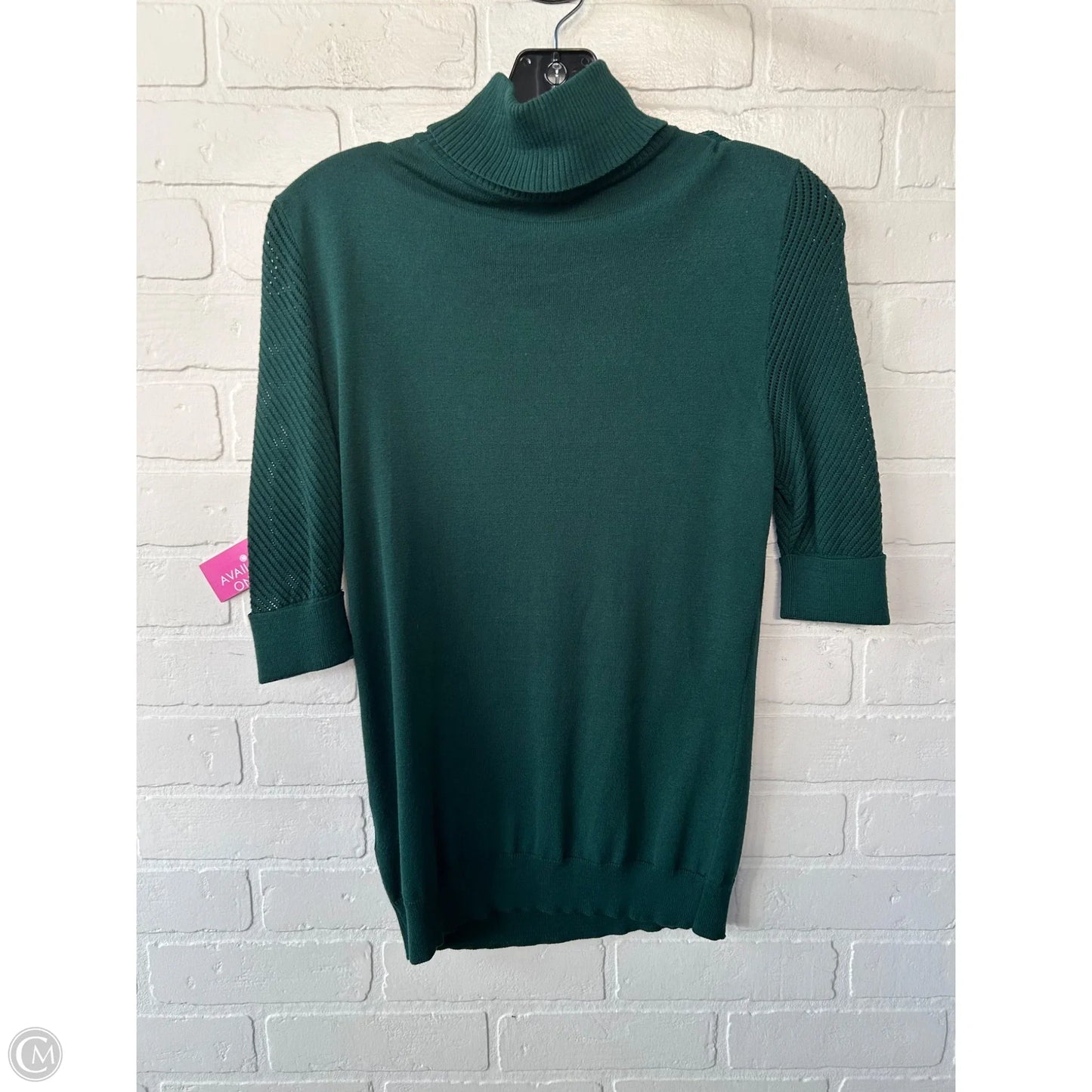 Sweater Short Sleeve By White House Black Market In Green, Size: Xs