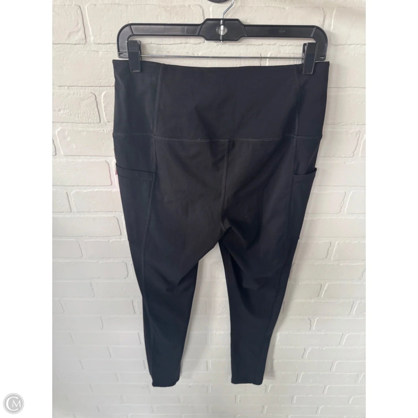 Athletic Leggings By Zenergy By Chicos In Black & Pink, Size: 8