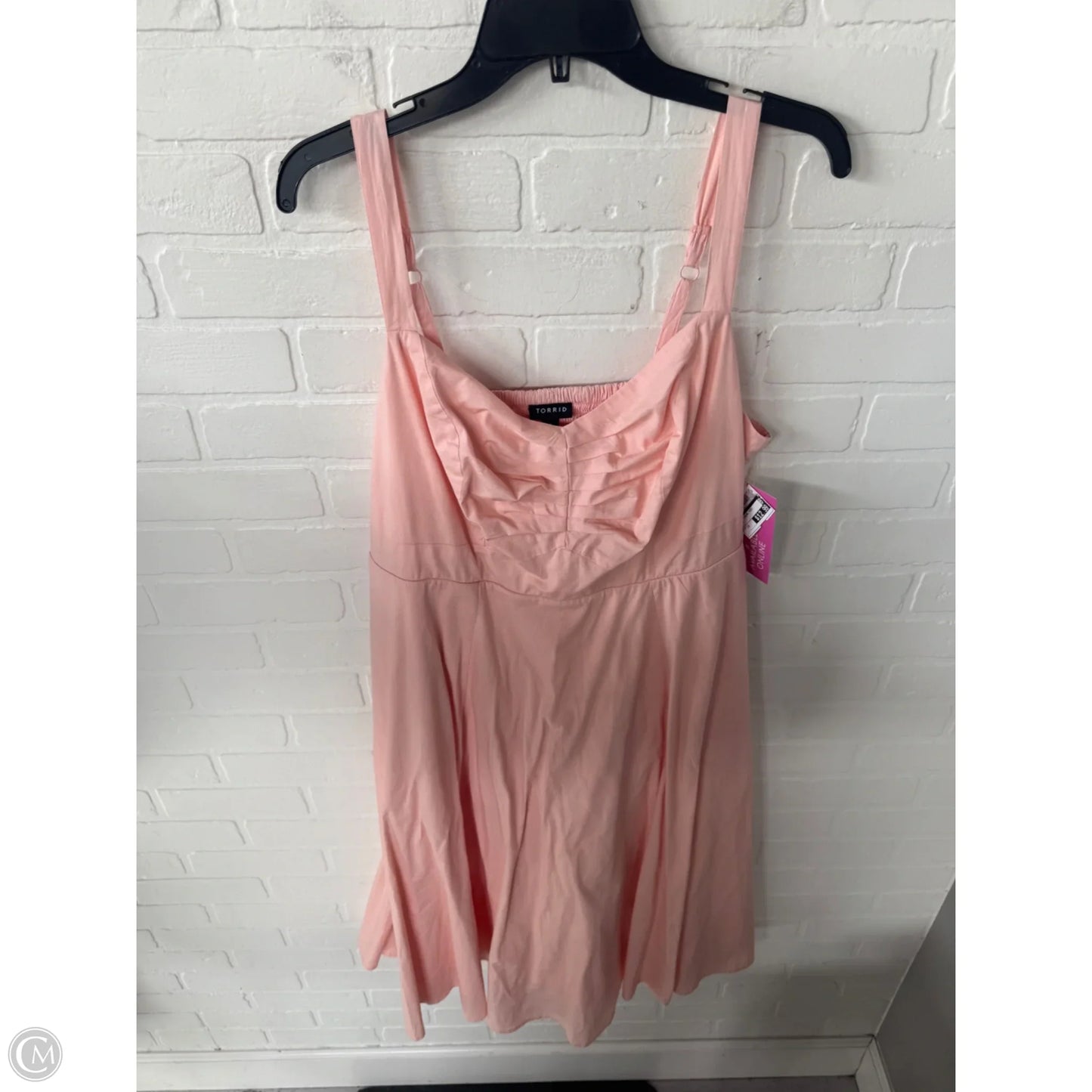Dress Casual Midi By Torrid In Peach, Size: 1x