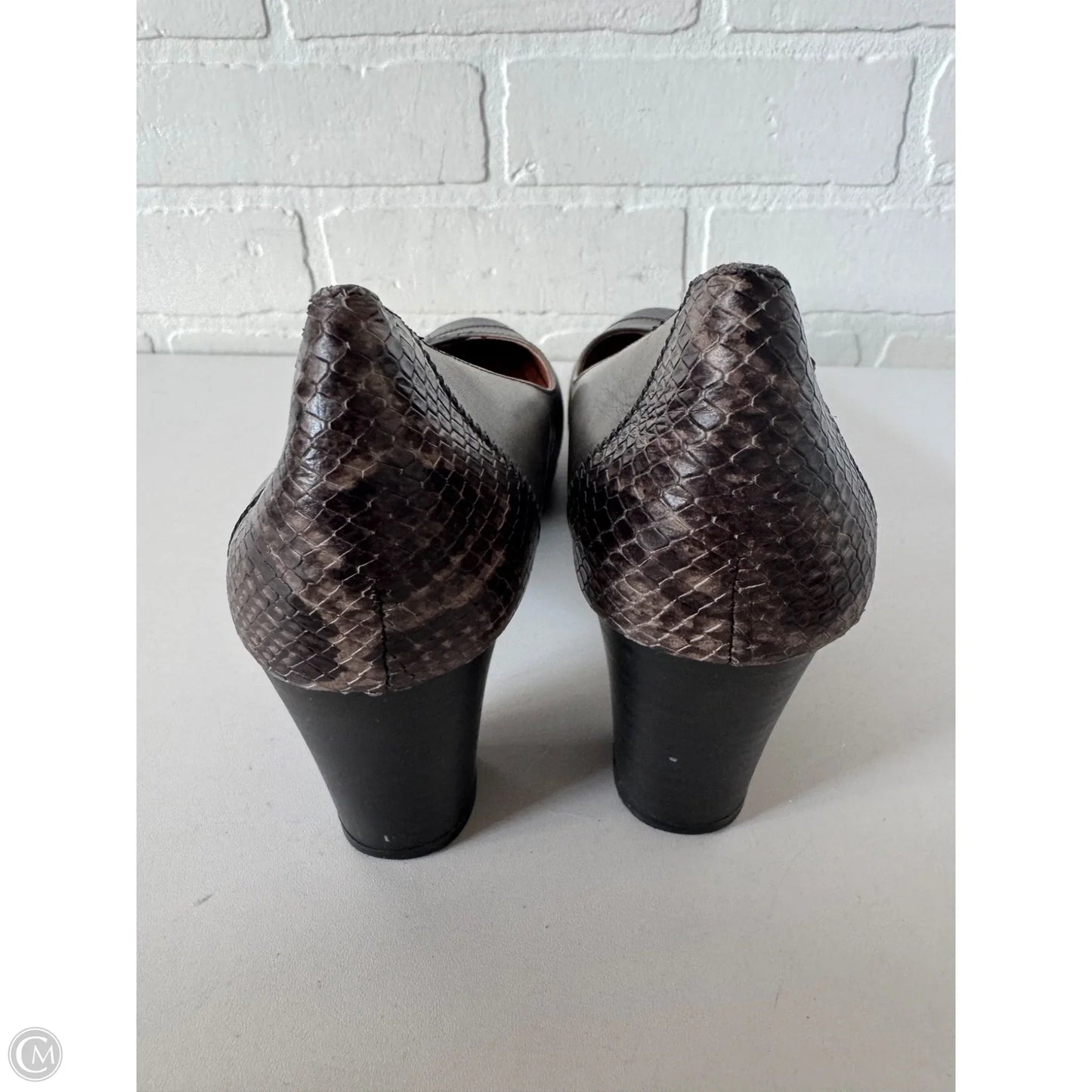 Shoes Heels Block By Pikolinos In Black & Grey, Size: 9.5