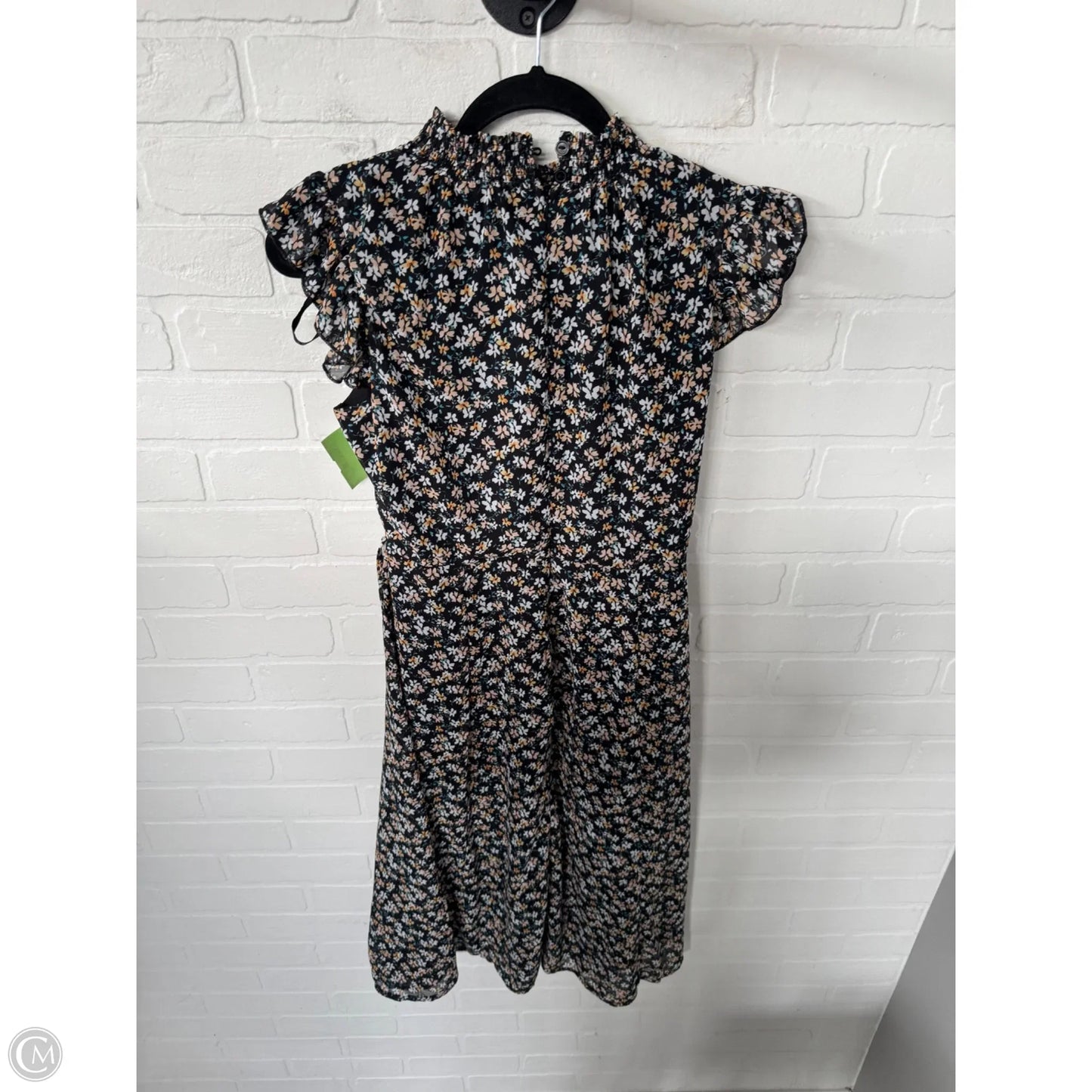 Dress Casual Midi By Nina Leonard In Black & White, Size: L