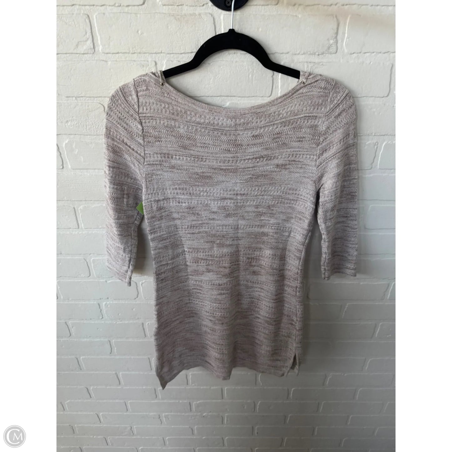 Tunic 3/4 Sleeve By White House Black Market In Tan, Size: Xs
