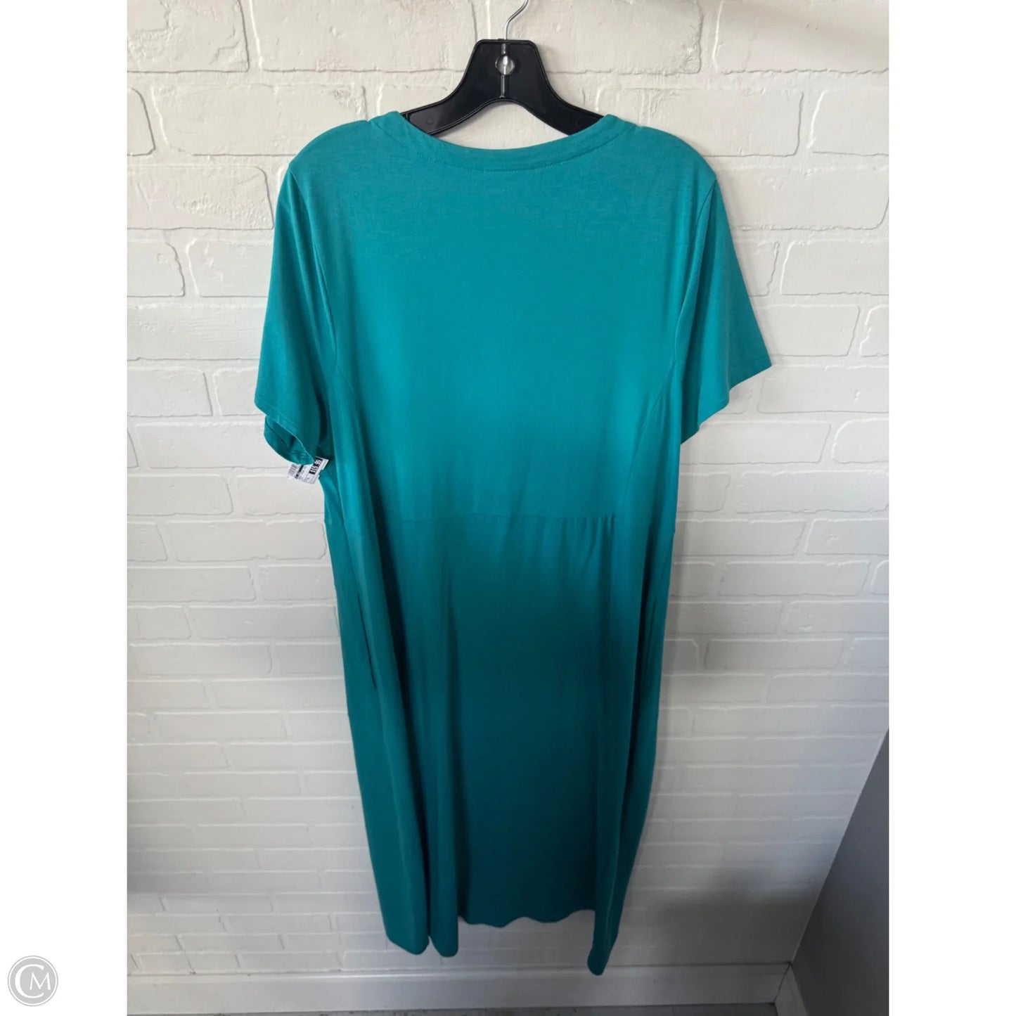 Dress Casual Midi By J. Jill In Teal, Size: Xl
