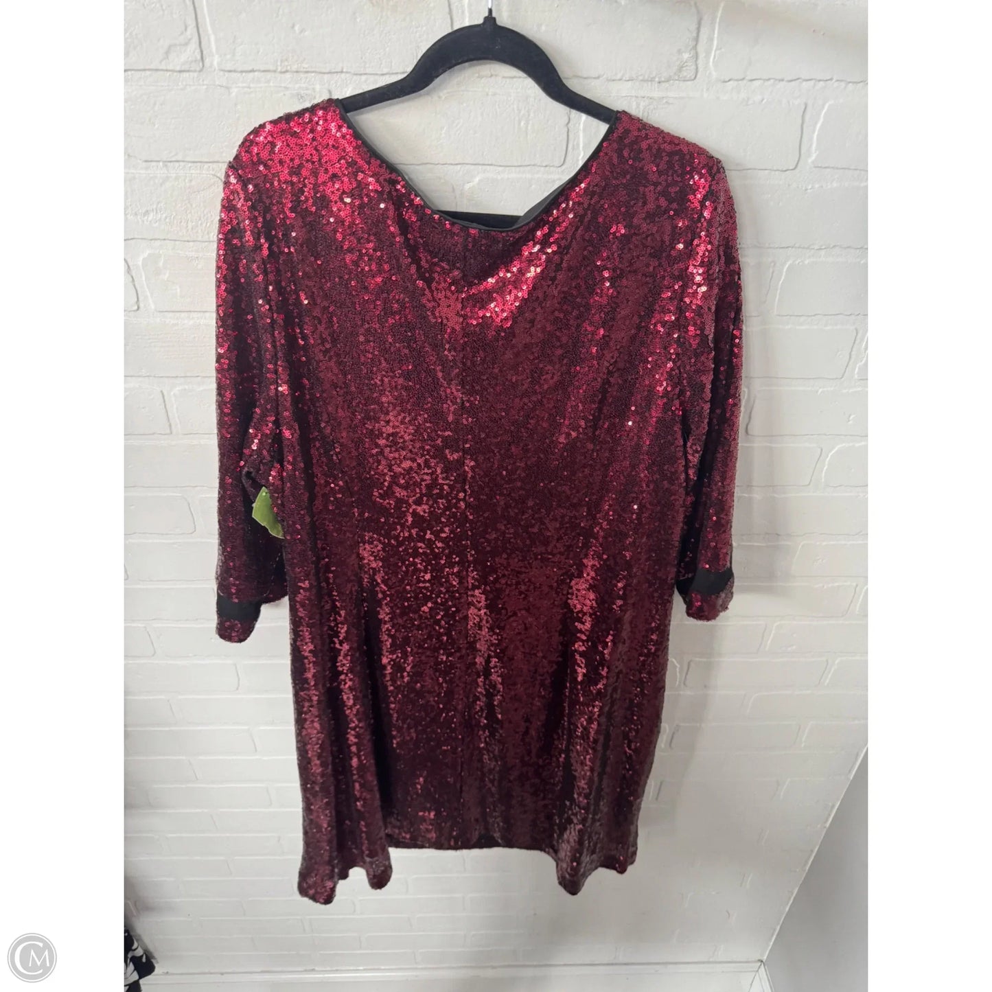 Dress Party Midi By Lane Bryant In Red, Size: 3x