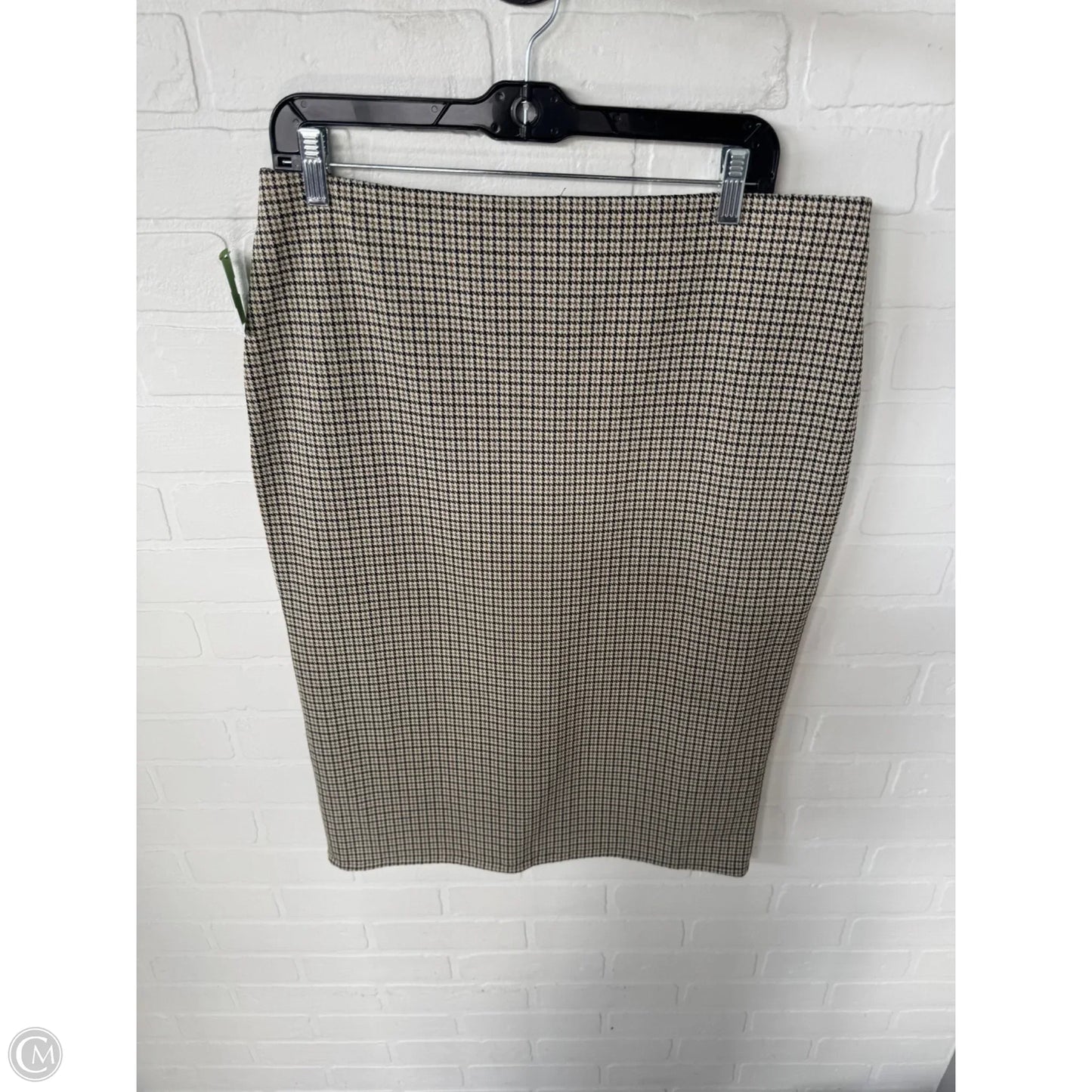 Skirt Midi By H&m In Black & Tan, Size: 12