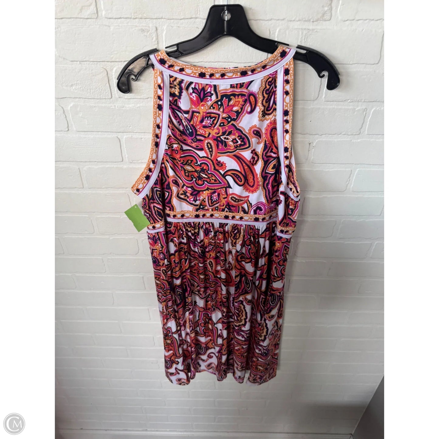 Dress Casual Short By Inc In Orange & Pink, Size: 2x