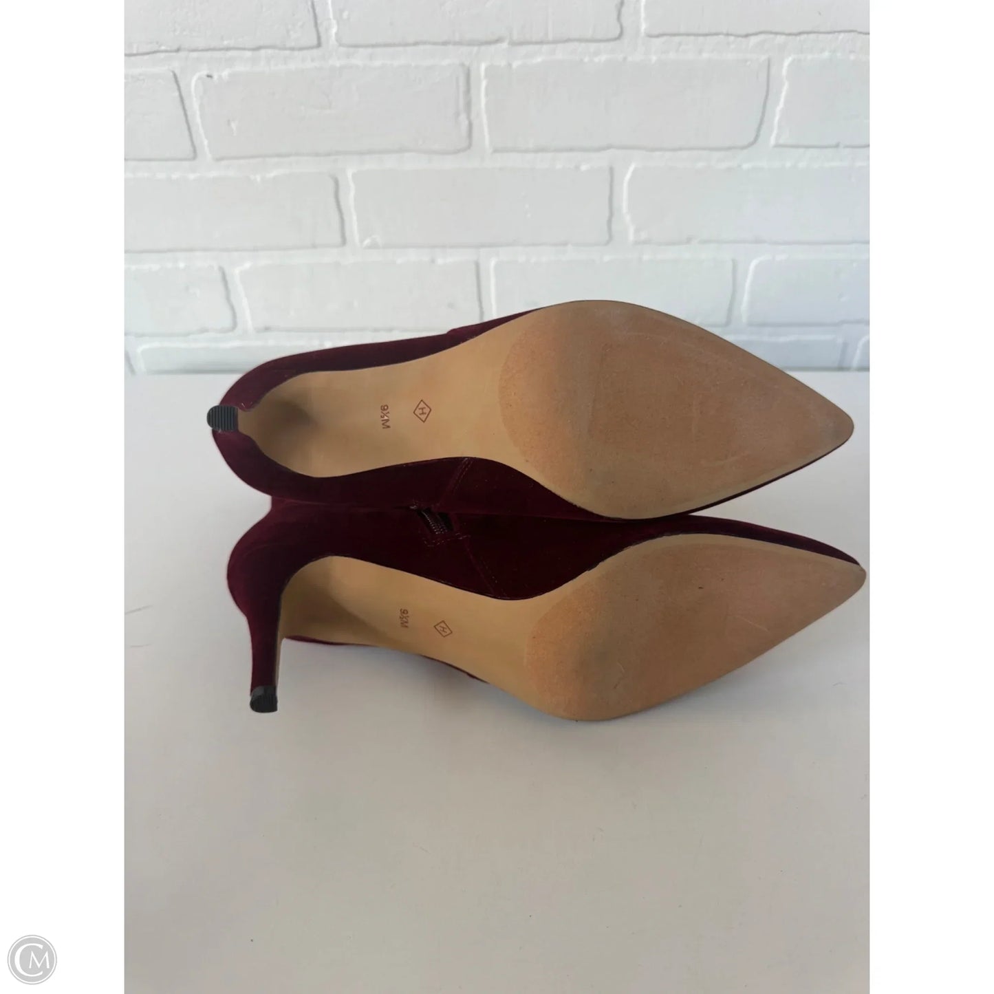 Boots Ankle Heels By Halogen In Red, Size: 9.5
