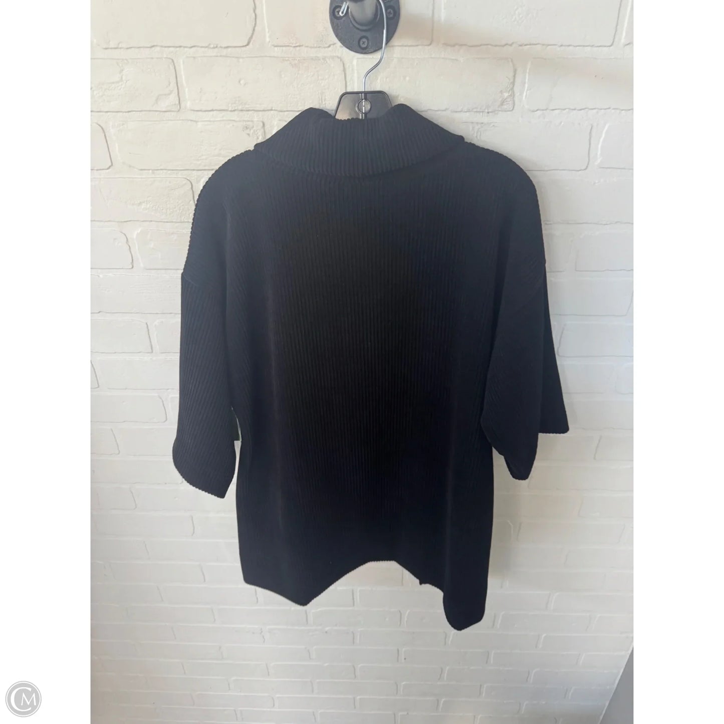 Sweater Short Sleeve By Sympli In Black, Size: M