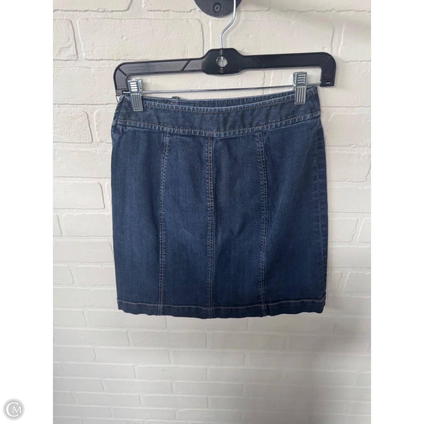 Skirt Mini & Short By Ann Taylor In Blue Denim, Size: 0p