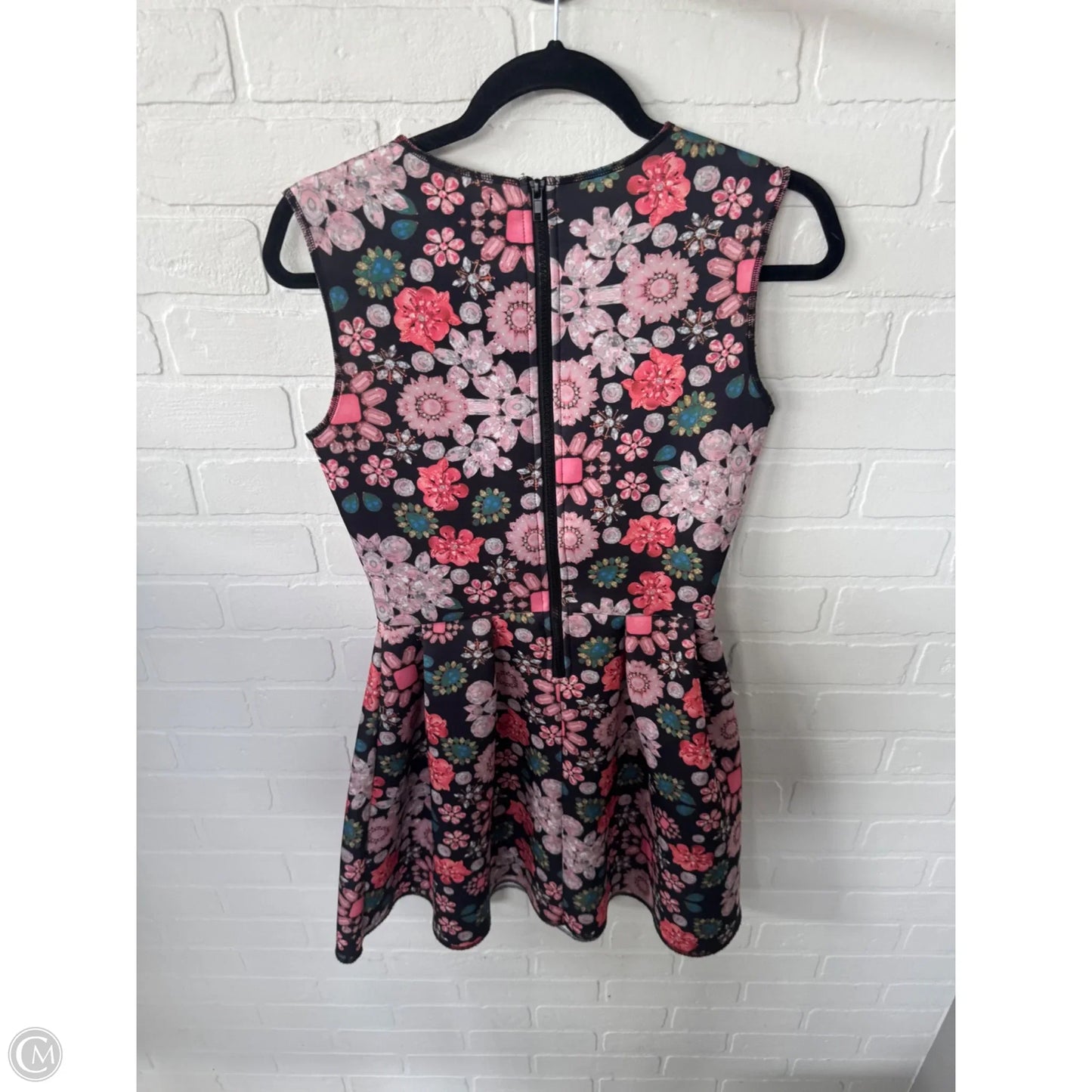 Dress Party Short By H&m In Black & Orange, Size: S
