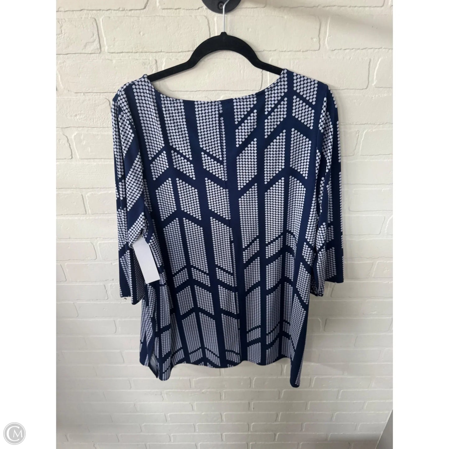 Dress Casual Short By Alfani In Blue & White, Size: Xl