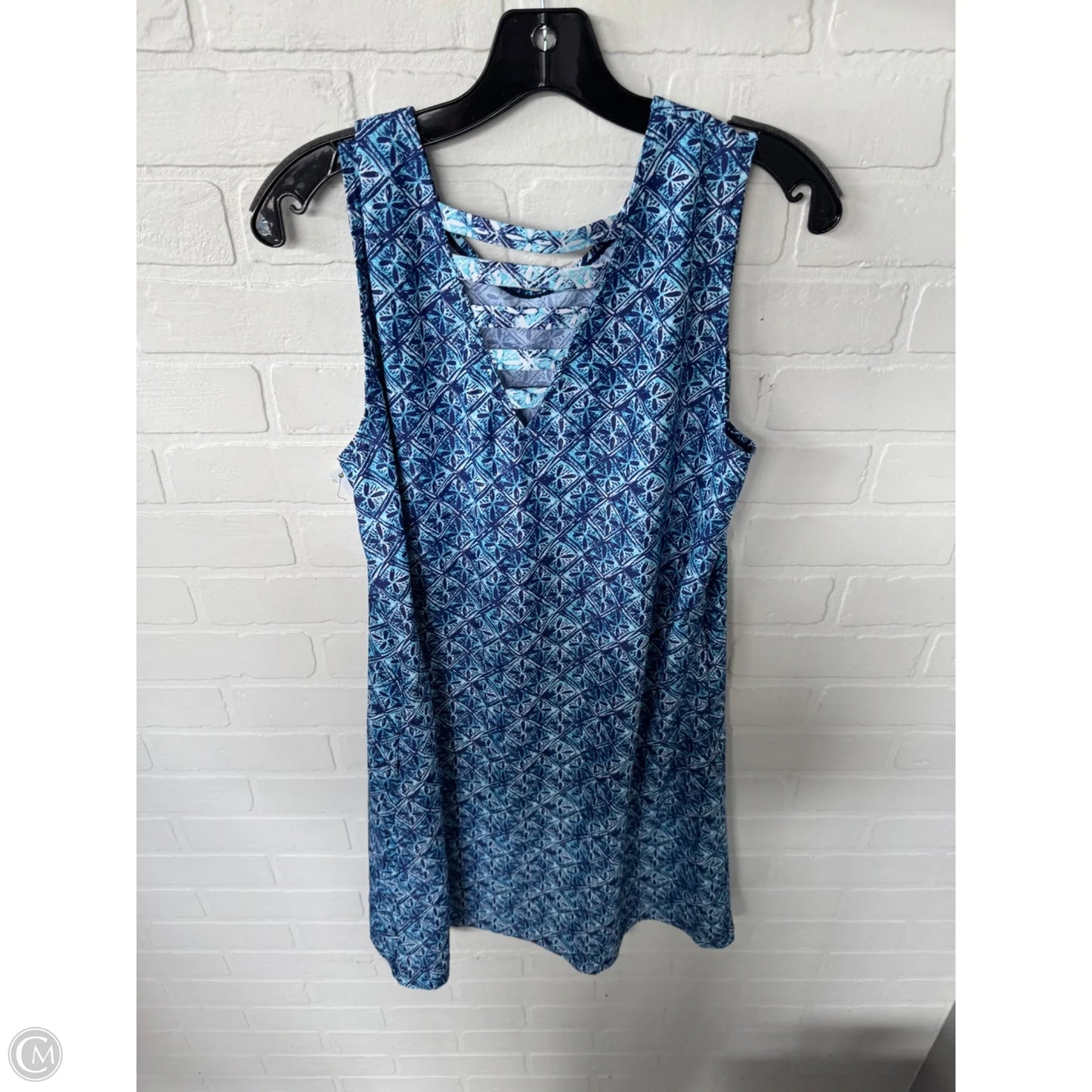 Swimwear Cover-up By Clothes Mentor In Blue & White, Size: Xl
