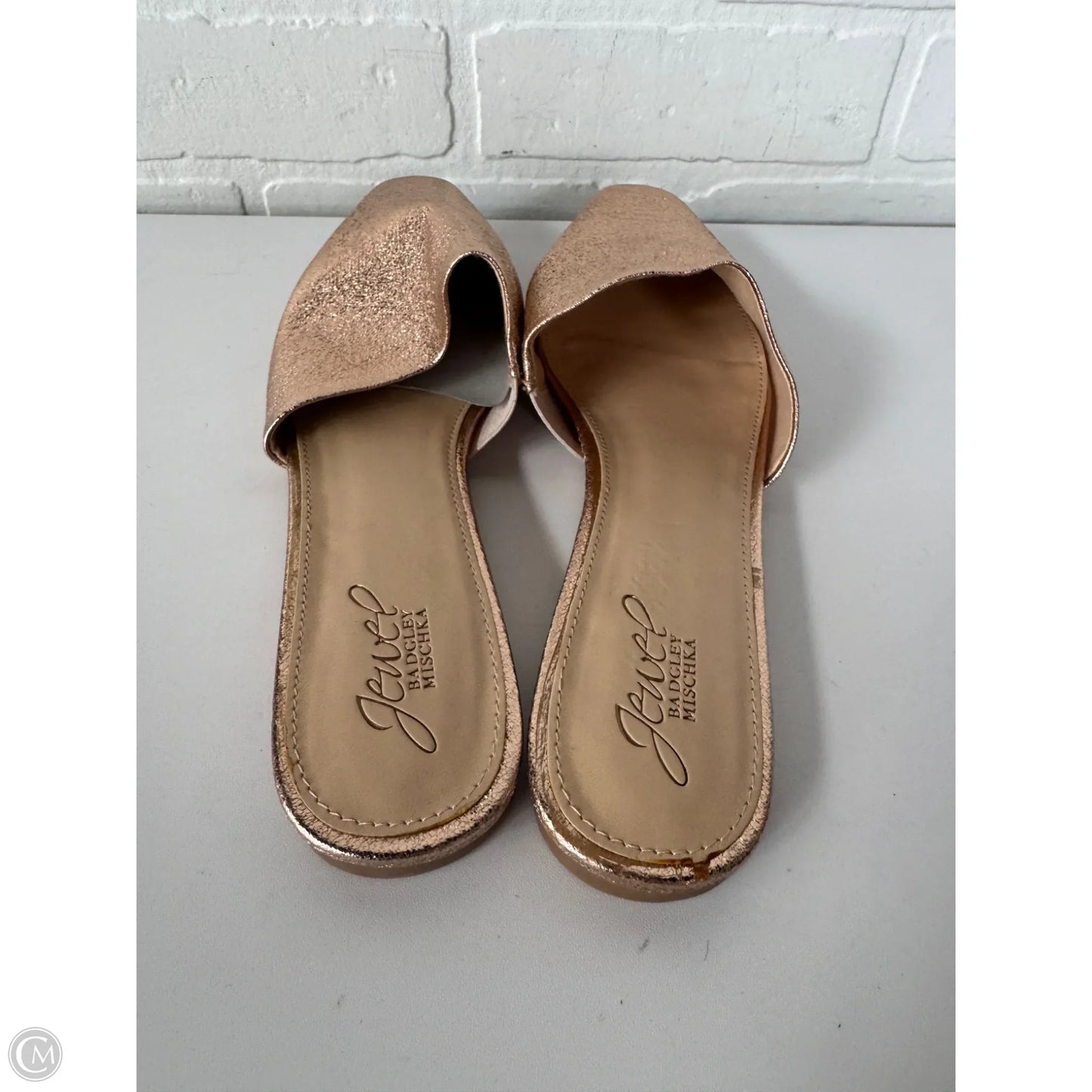 Shoes Flats By Badgley Mischka In Rose Gold, Size: 8.5