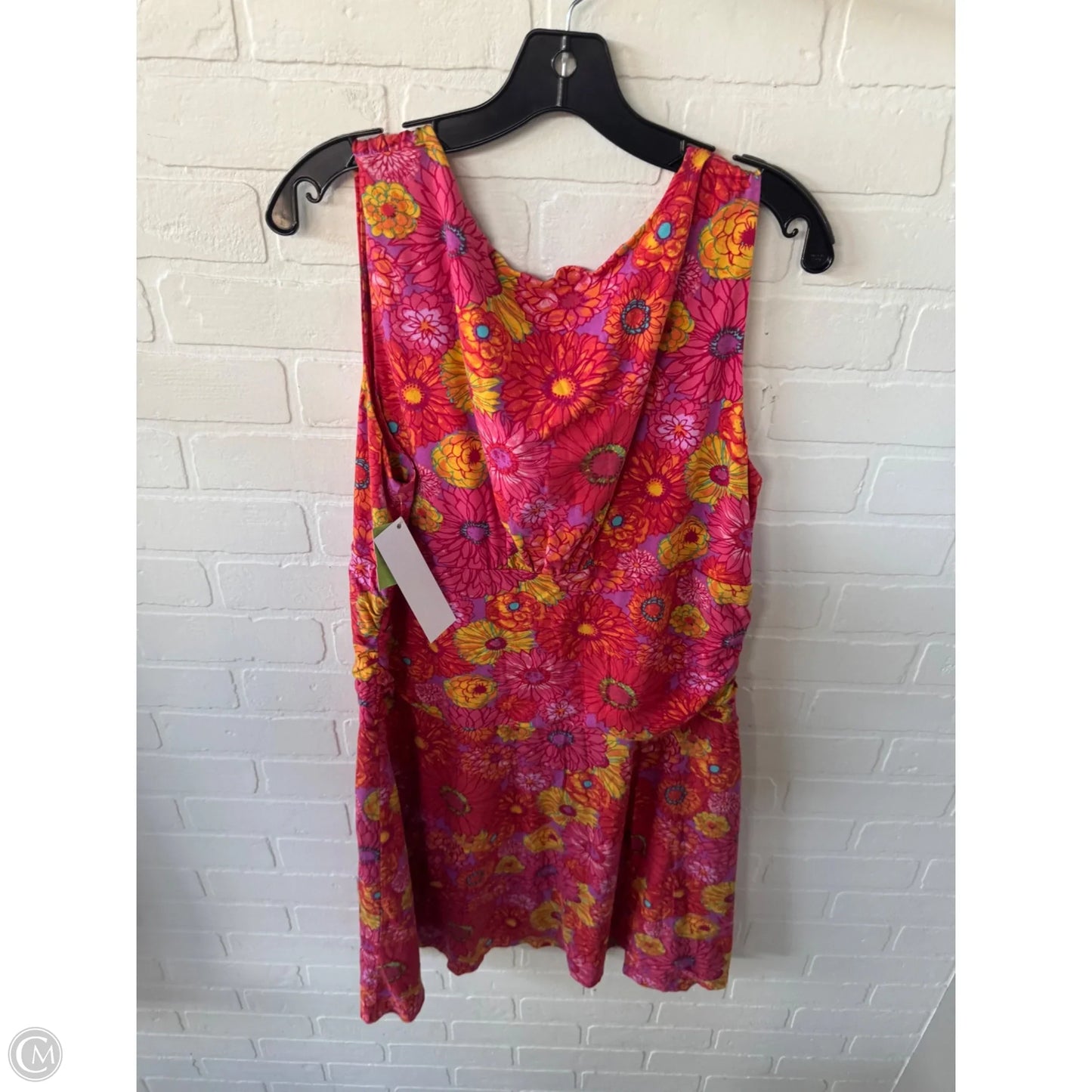 Dress Casual Short By Garnet Hill In Pink & Red, Size: Xl