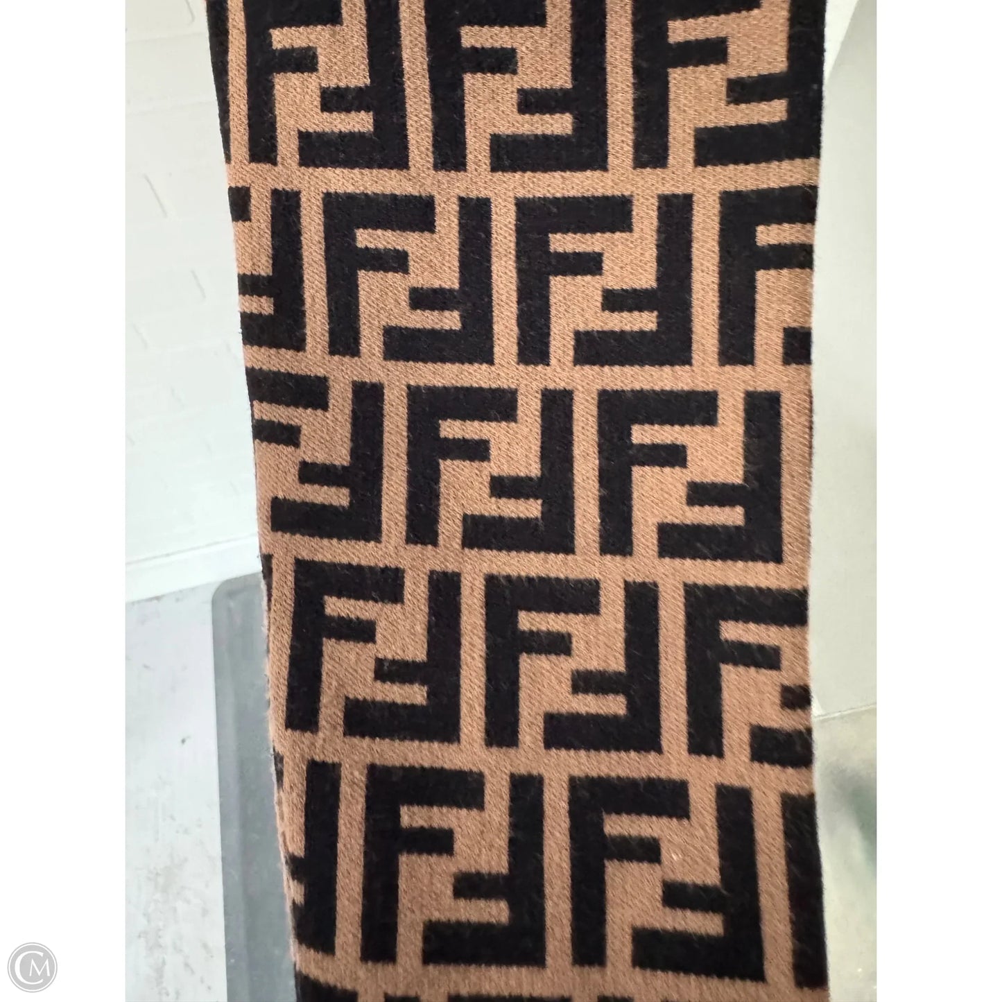 Dress Luxury Designer By Fendi In Black & Brown, Size: 6