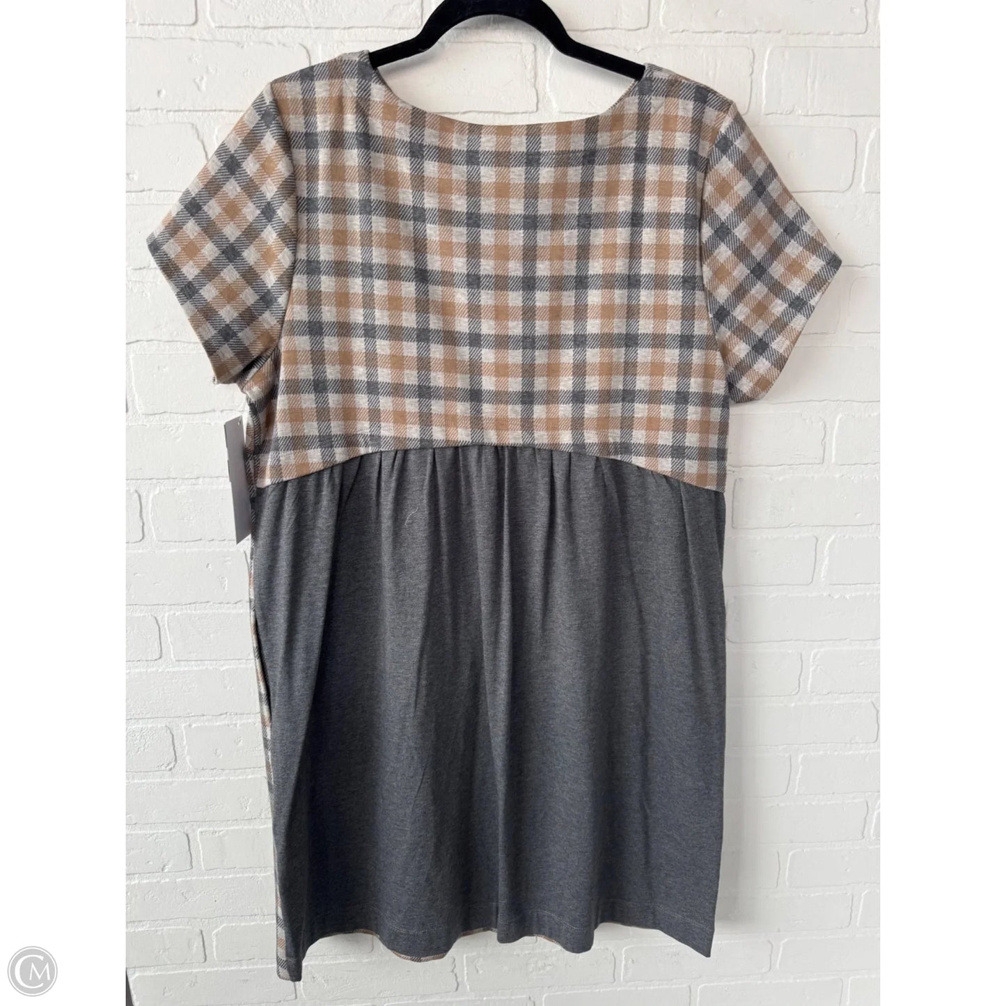 Dress Work By J. Jill In Grey & Tan, Size: Lp