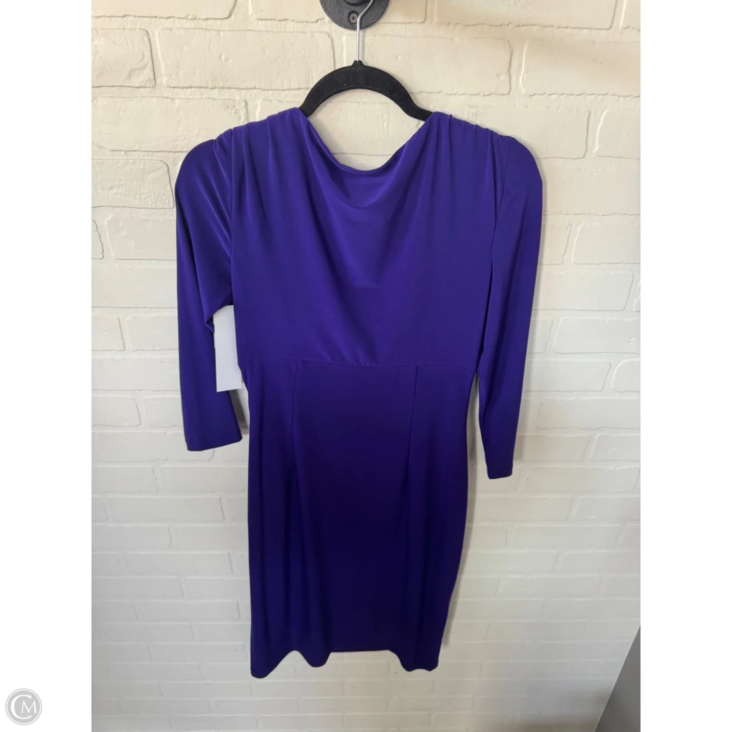 Dress Work By Lauren By Ralph Lauren In Purple, Size: S