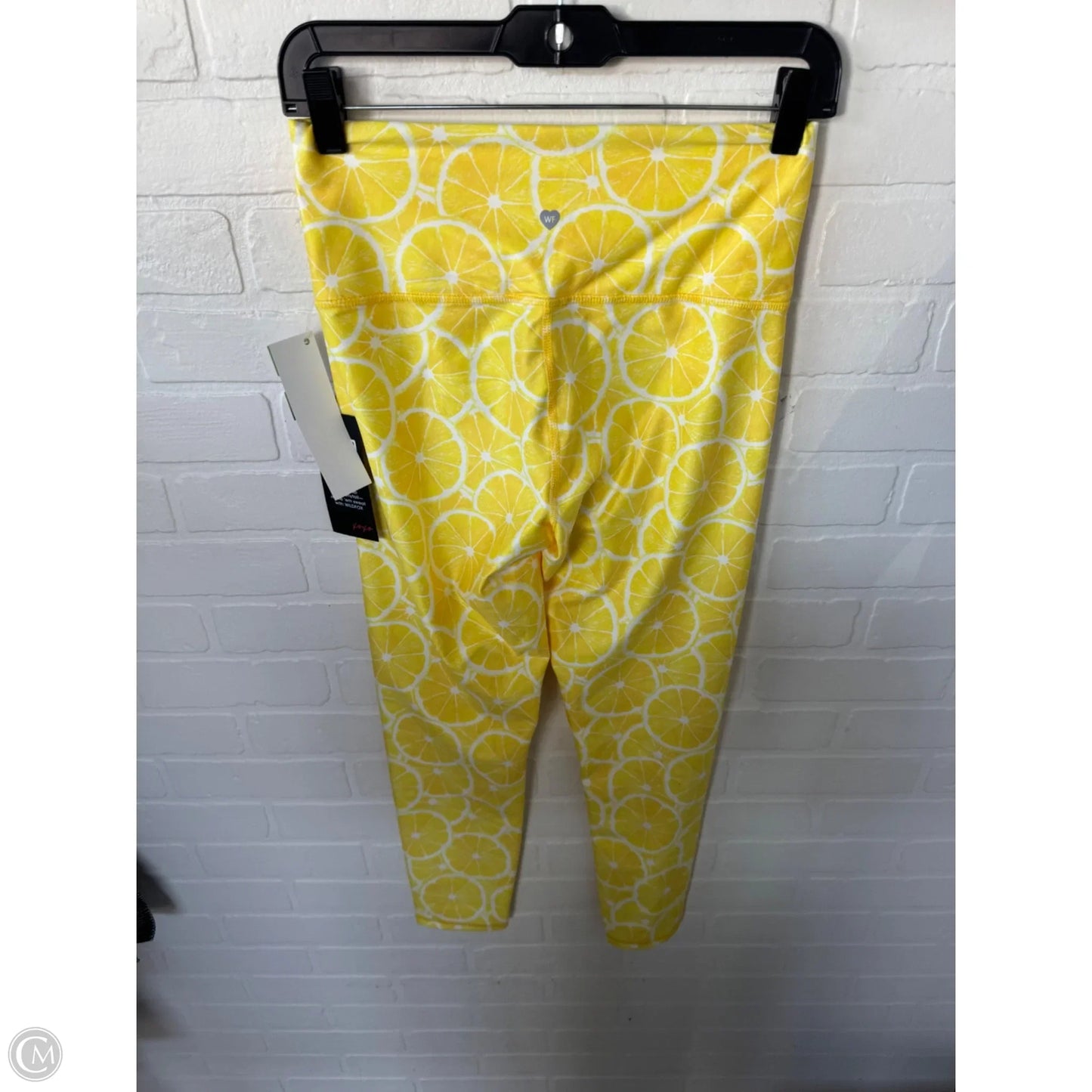 Athletic Leggings By Wildfox In Yellow, Size: 8