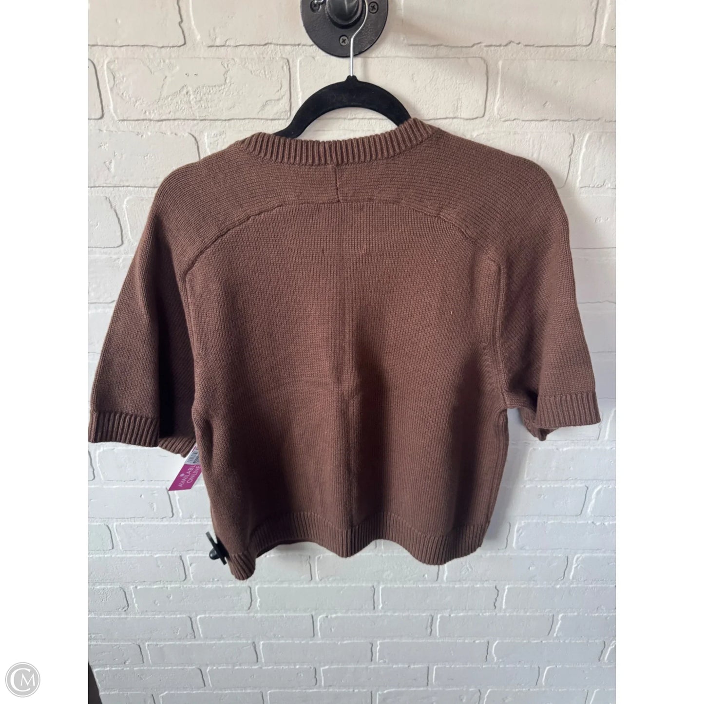 Sweater Short Sleeve By Abercrombie And Fitch In Brown, Size: L