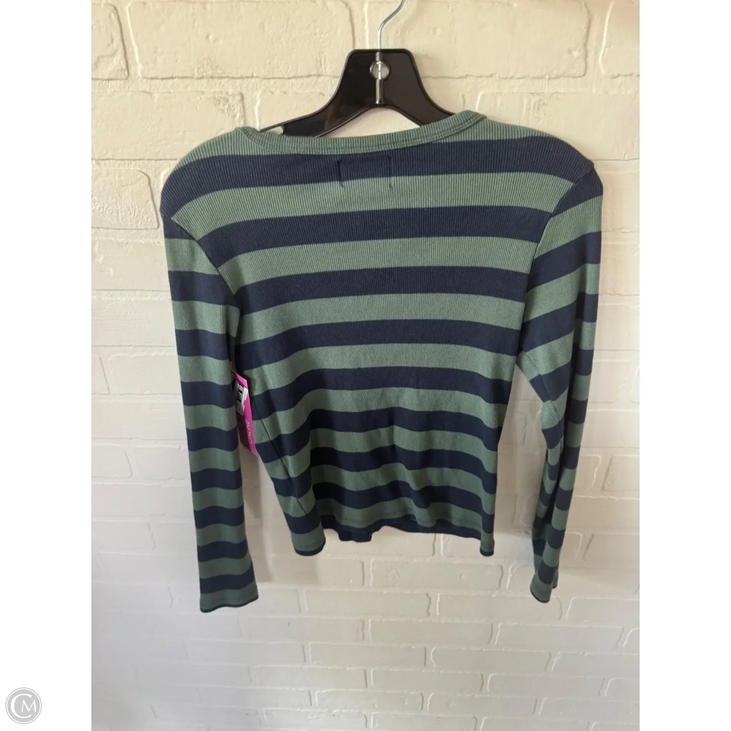 Top Long Sleeve By Cmb In Blue & Green, Size: M