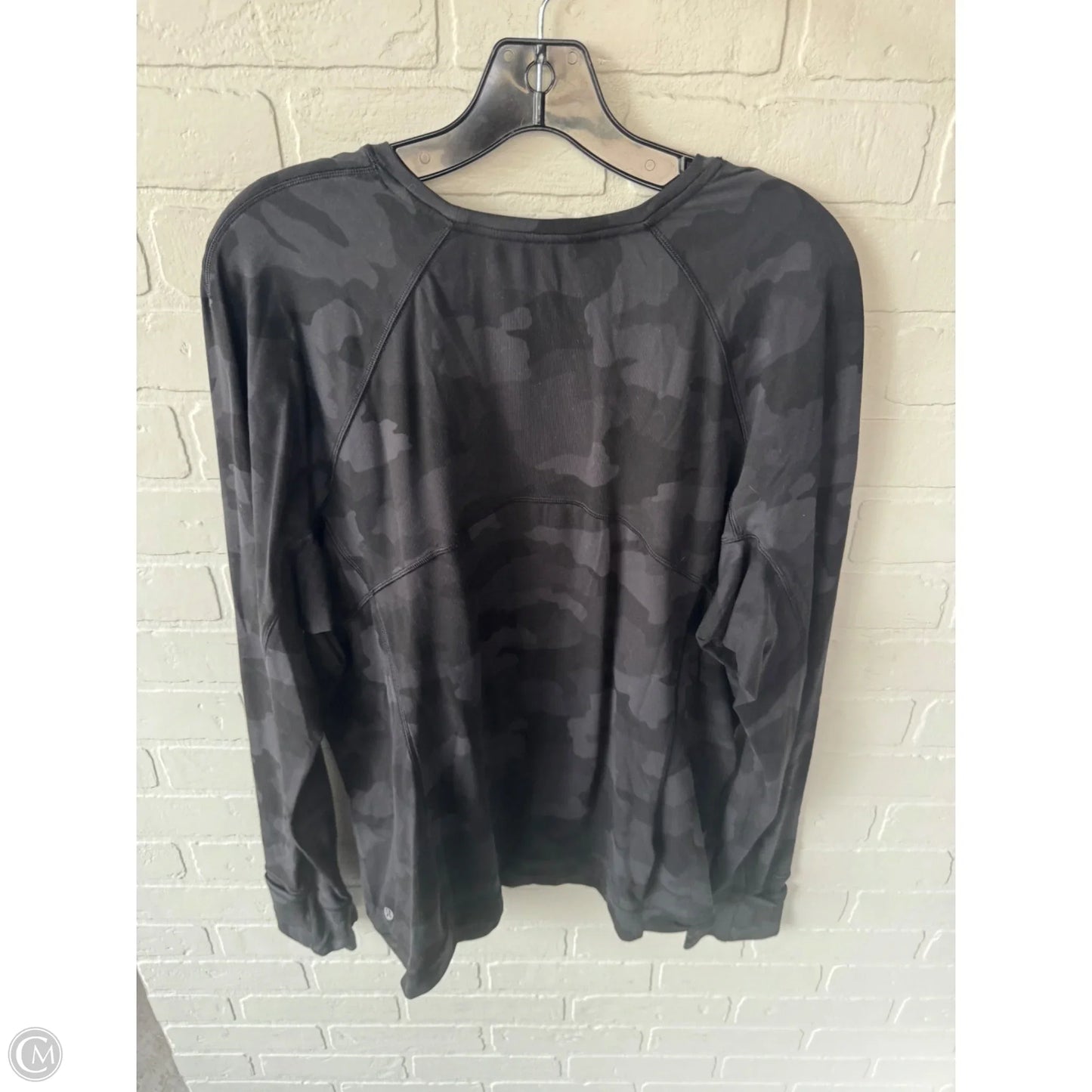 Athletic Top Long Sleeve Crewneck By Lululemon In Black, Size: 2x