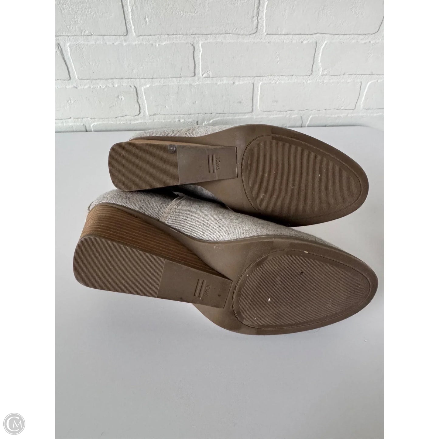 Boots Ankle Heels By Toms In Grey, Size: 11