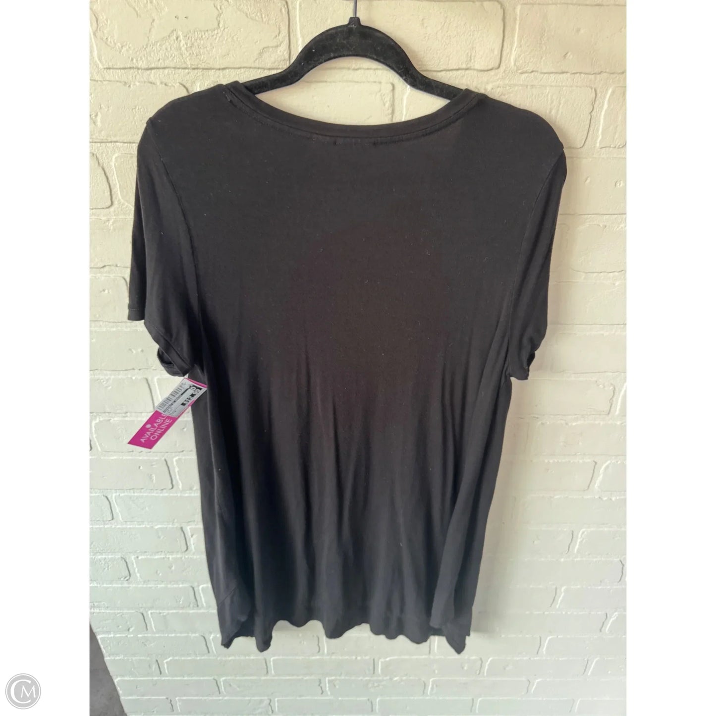 Top Short Sleeve By Zenergy By Chicos In Black, Size: M