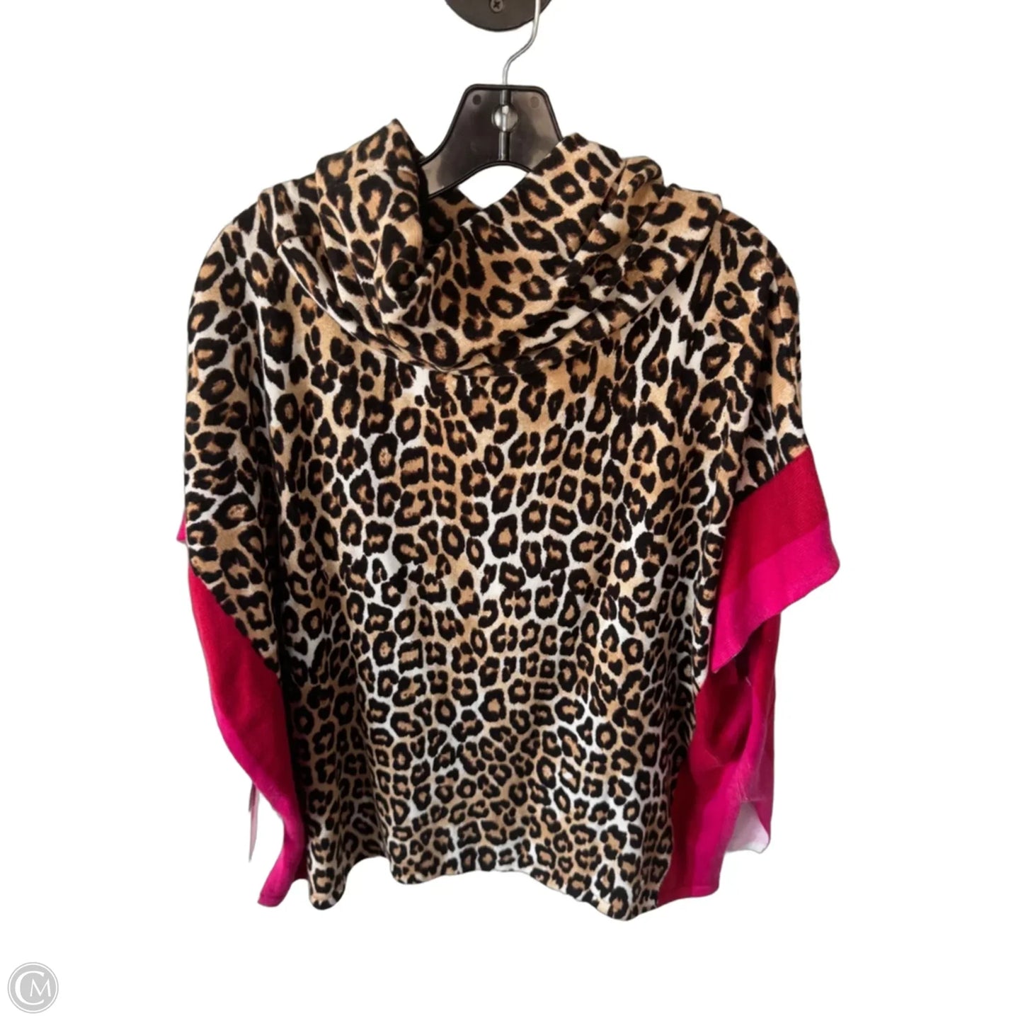 Sweater Short Sleeve By Chicos In Black & Tan, Size: S