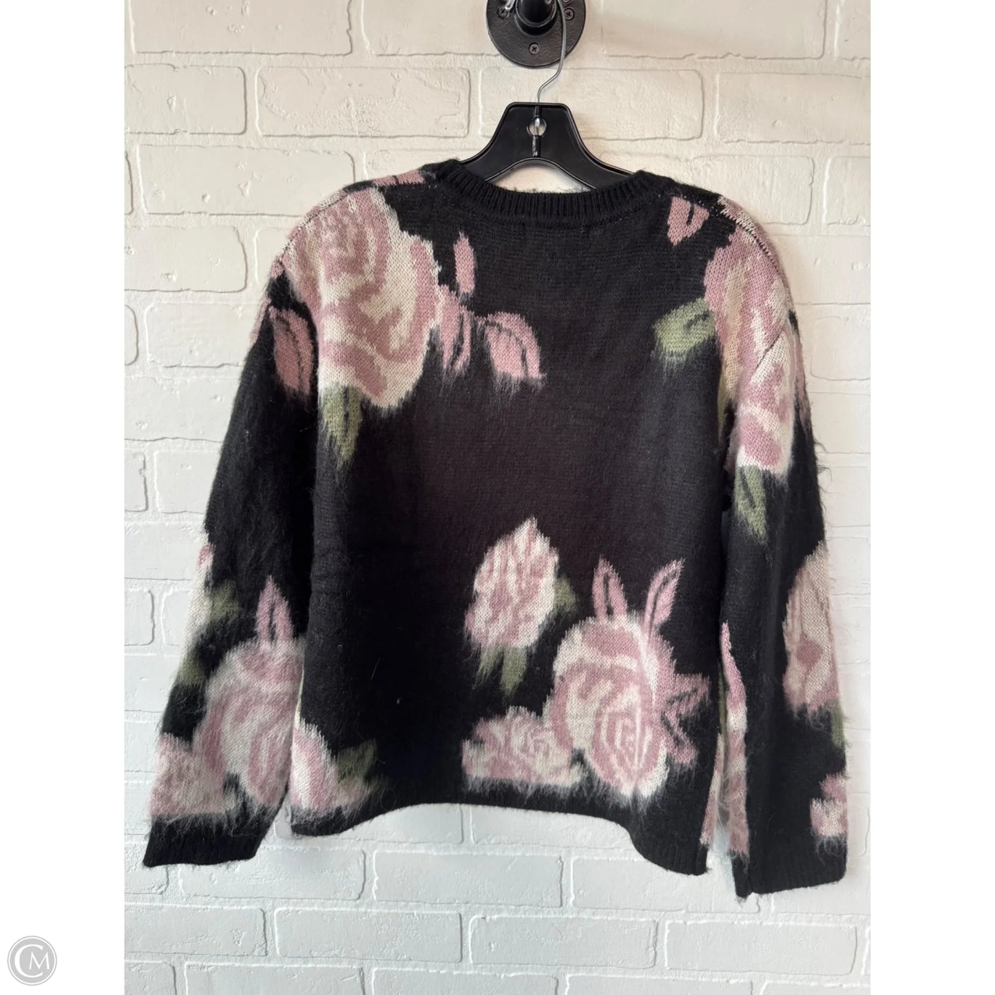 Sweater By Liverpool In Black & Pink, Size: Xs