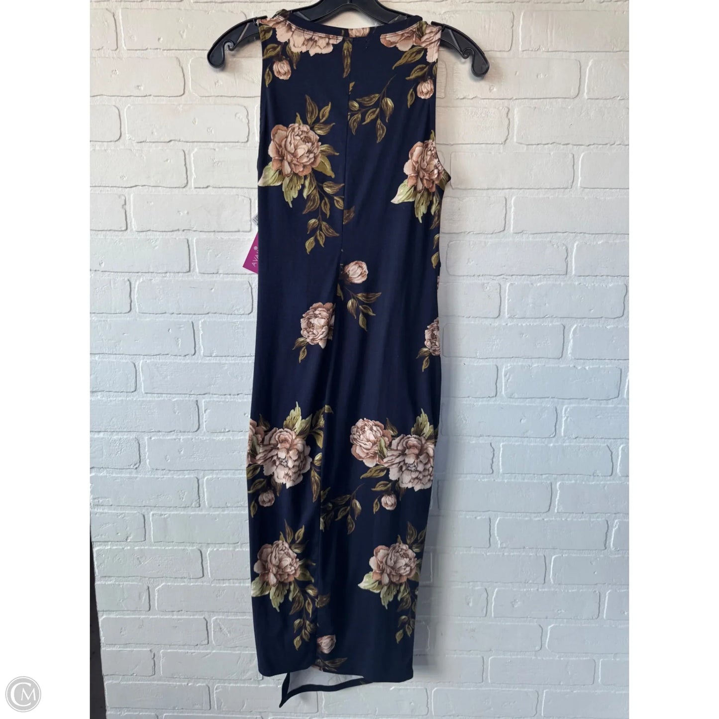 Dress Casual Midi By Nine Britton In Blue & Brown, Size: S