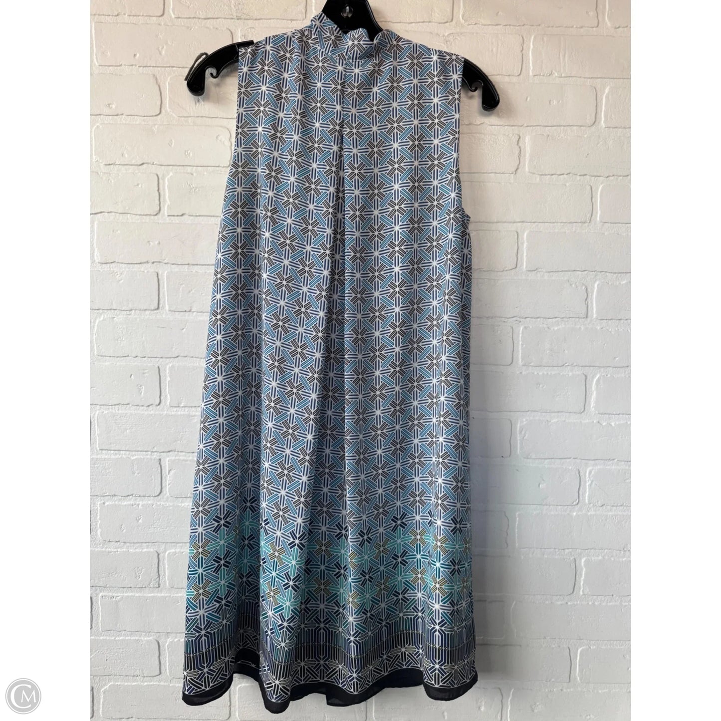 Dress Casual Short By Max Studio In Blue & White, Size: S