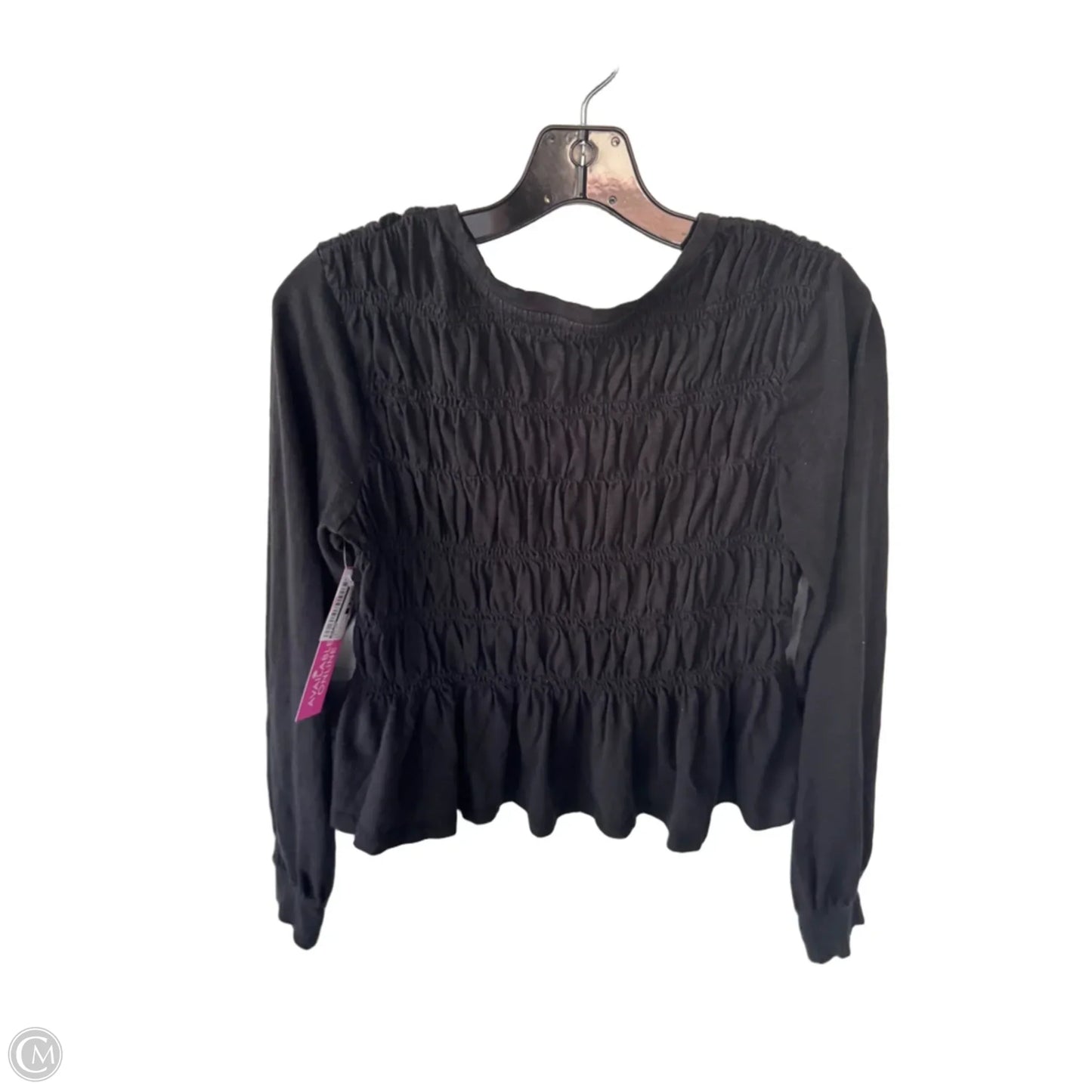 Top Long Sleeve By Pilcro In Black, Size: S