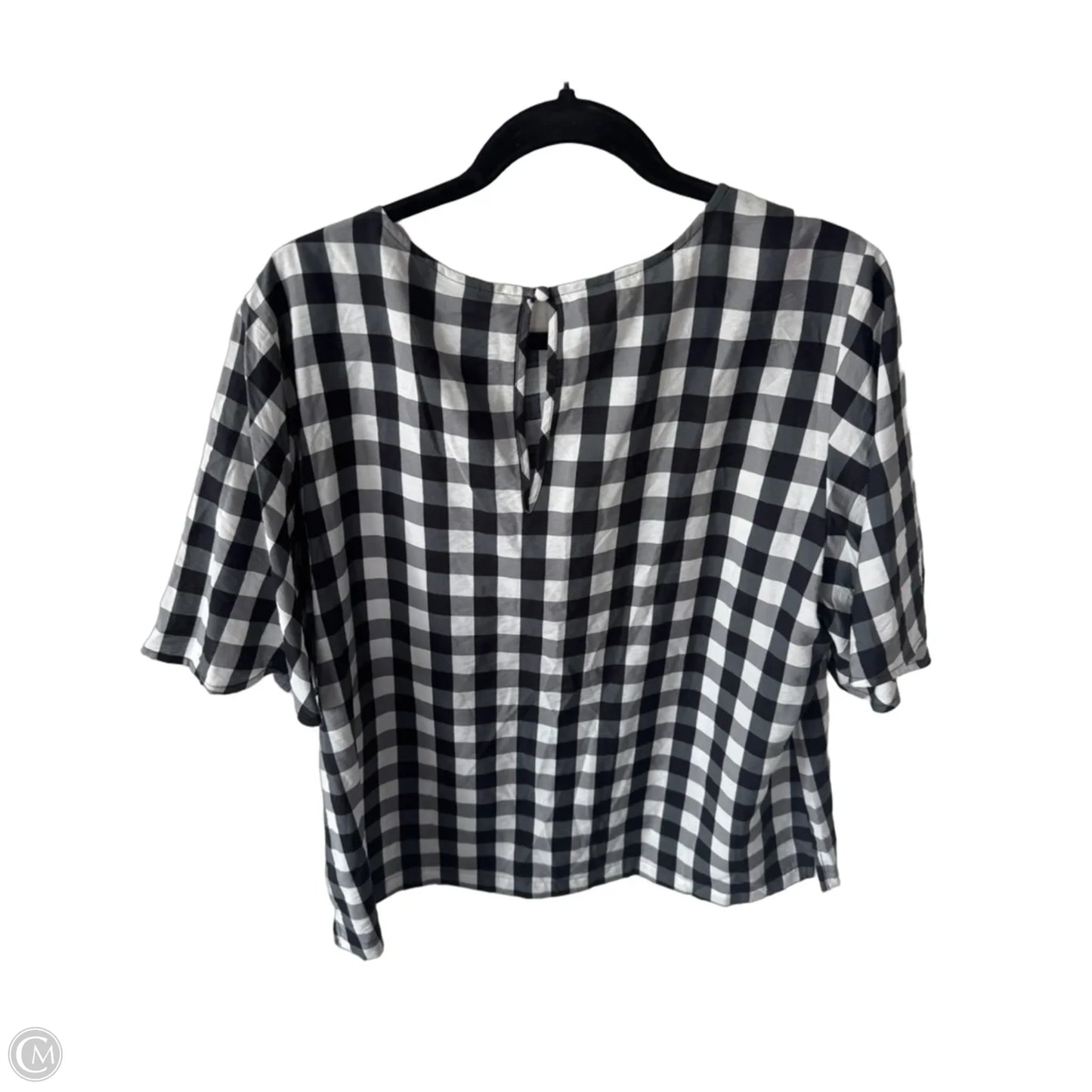 Top Short Sleeve By A New Day In Black & White, Size: Xxl