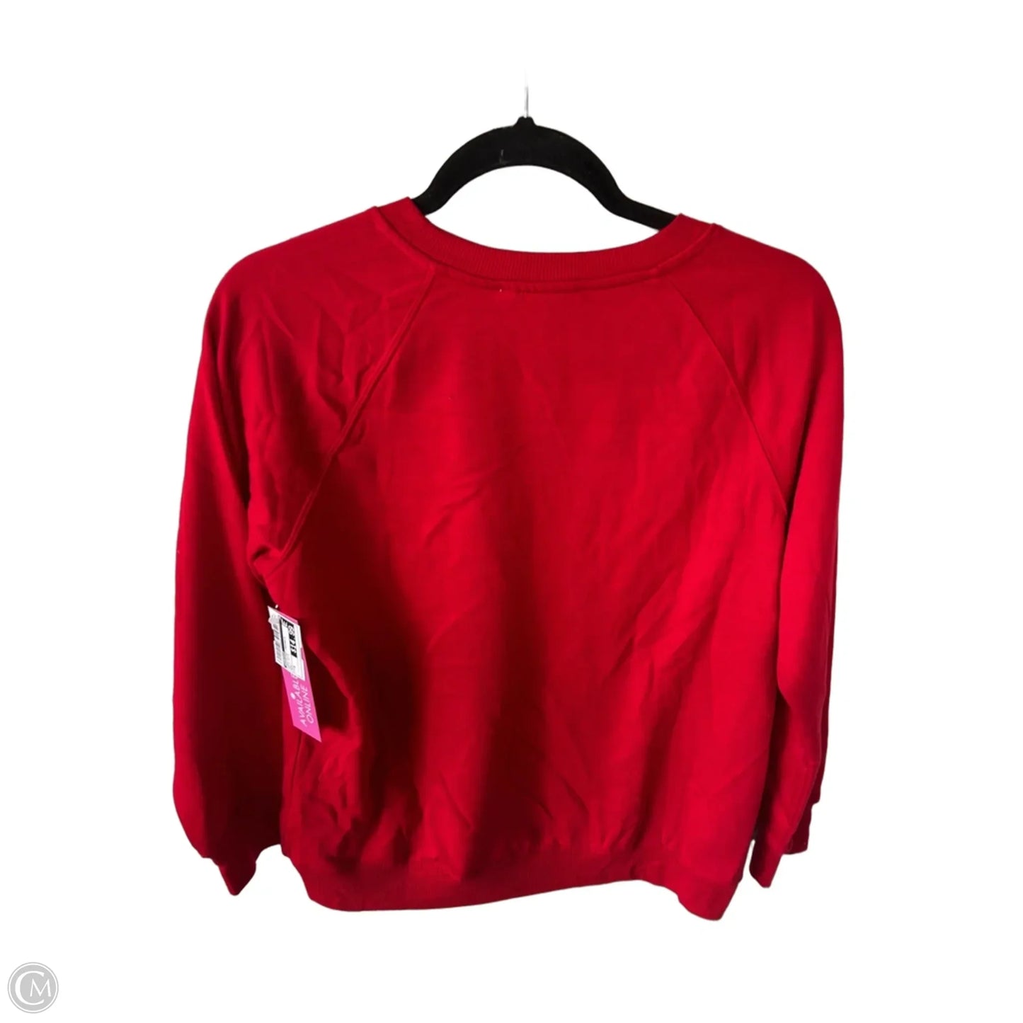 Sweatshirt Crewneck By Workshop In Red & White, Size: M