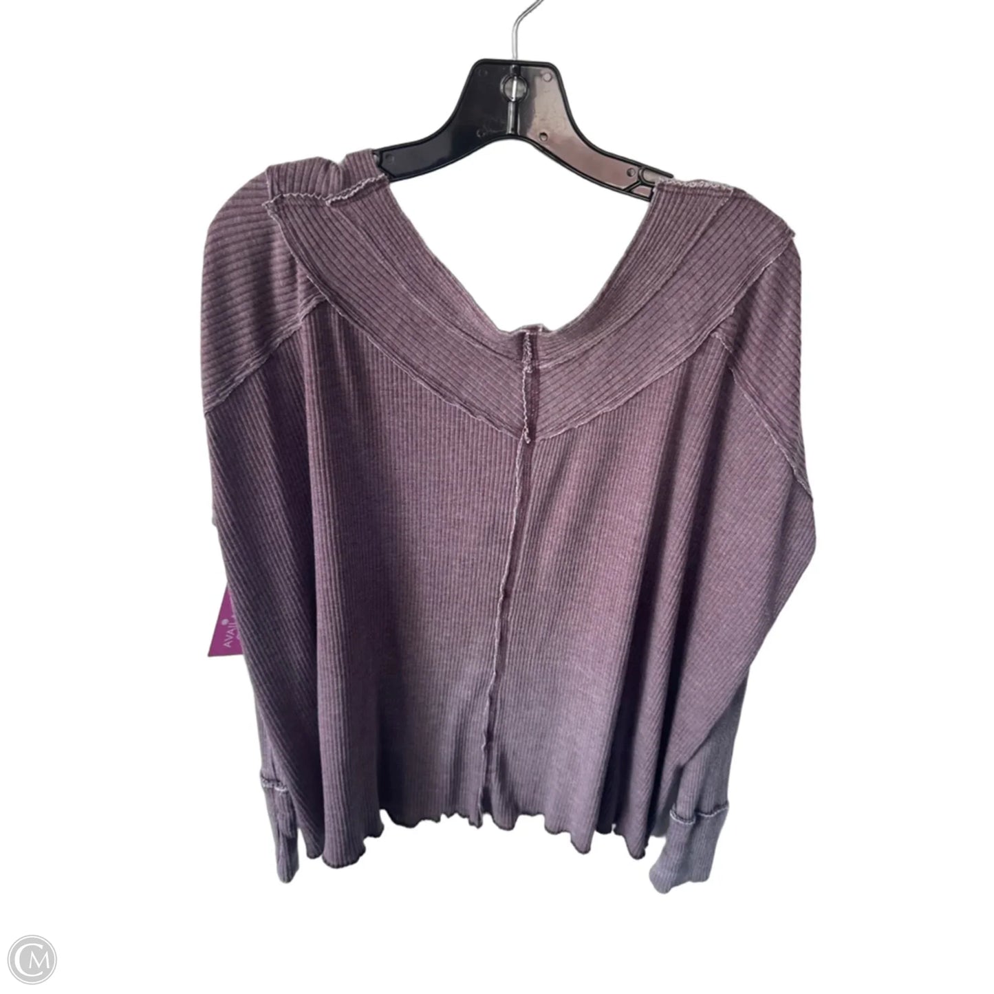 Top Long Sleeve By We The Free In Purple, Size: S