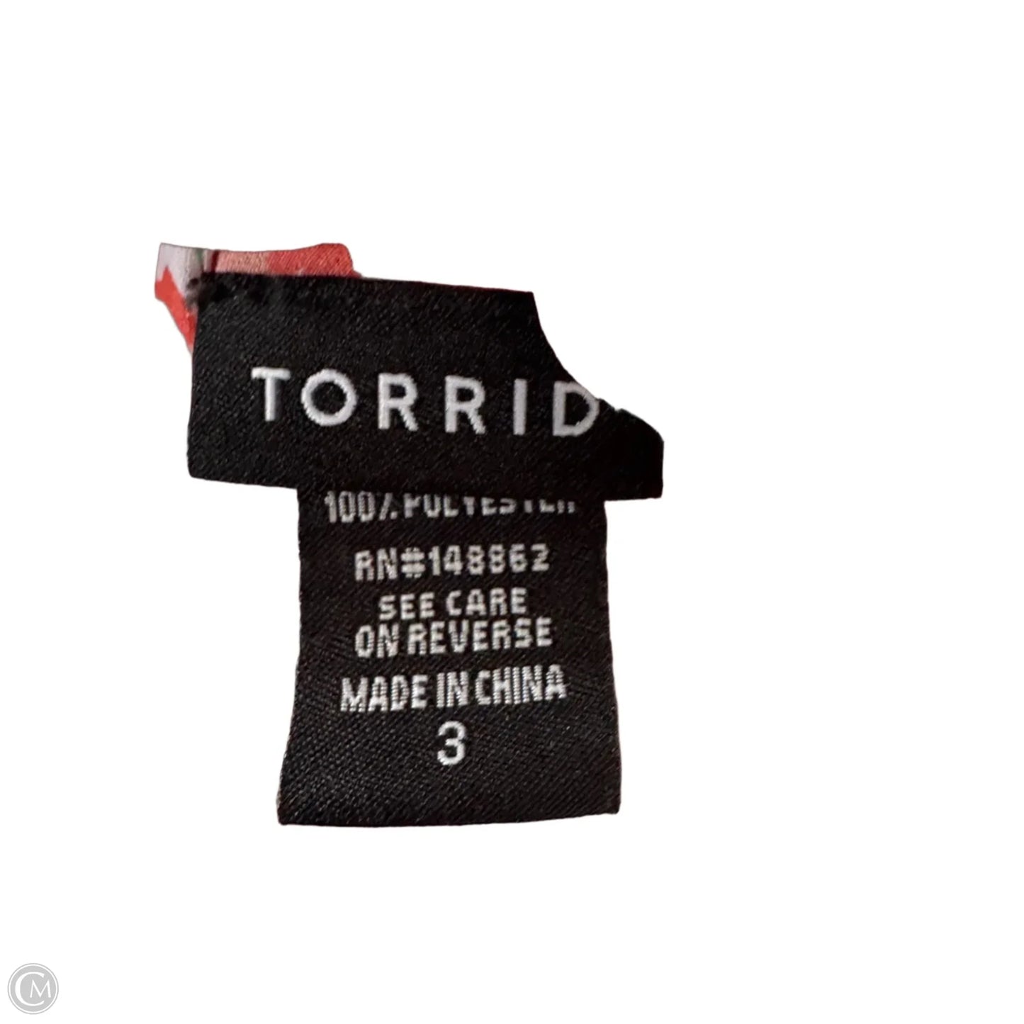 Top Sleeveless By Torrid In Orange & White, Size: 3x