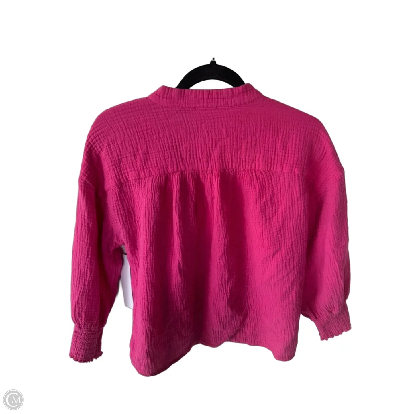 Top Long Sleeve By Evereve In Pink, Size: M