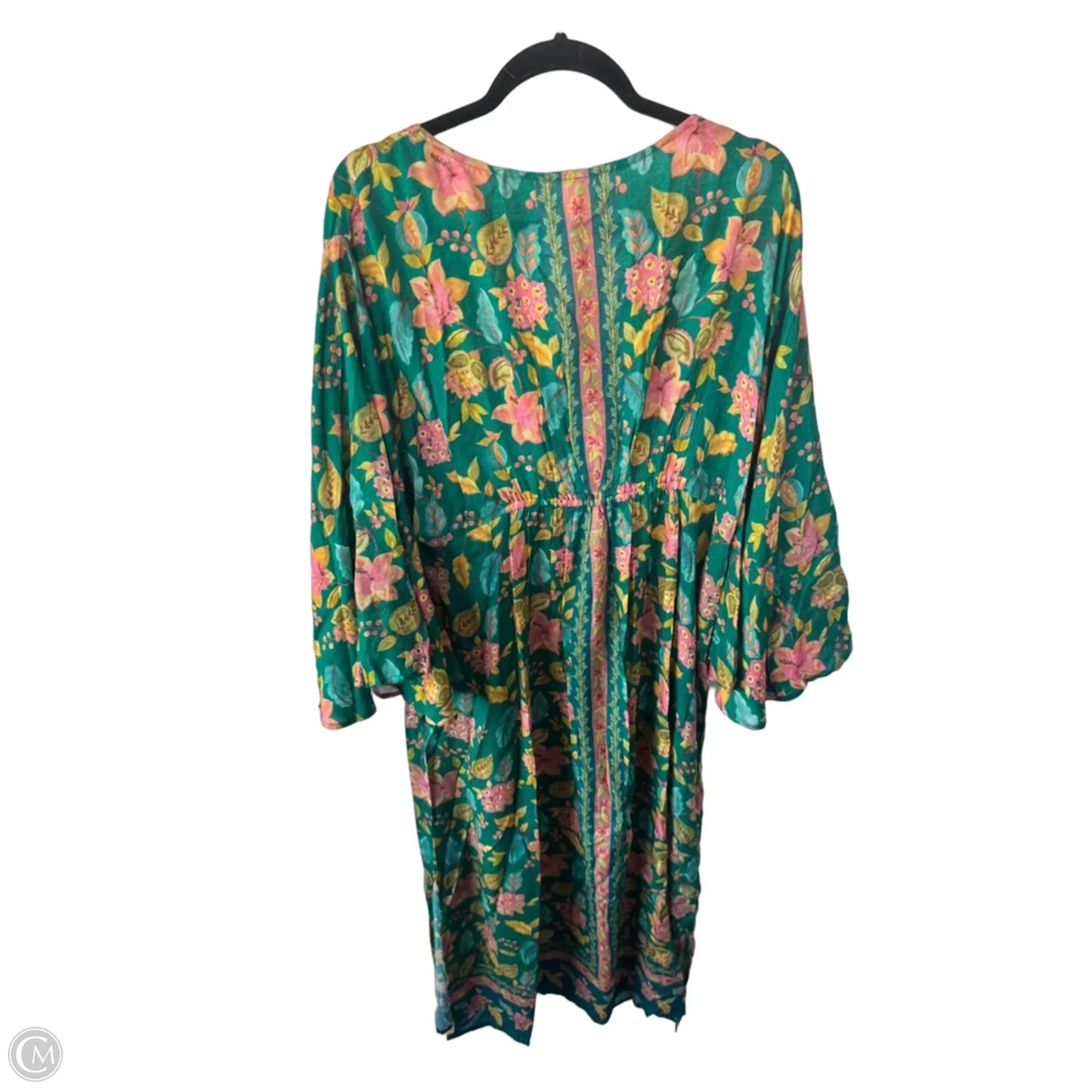 Dress Casual Maxi By World Market In Green & Yellow, Size: L