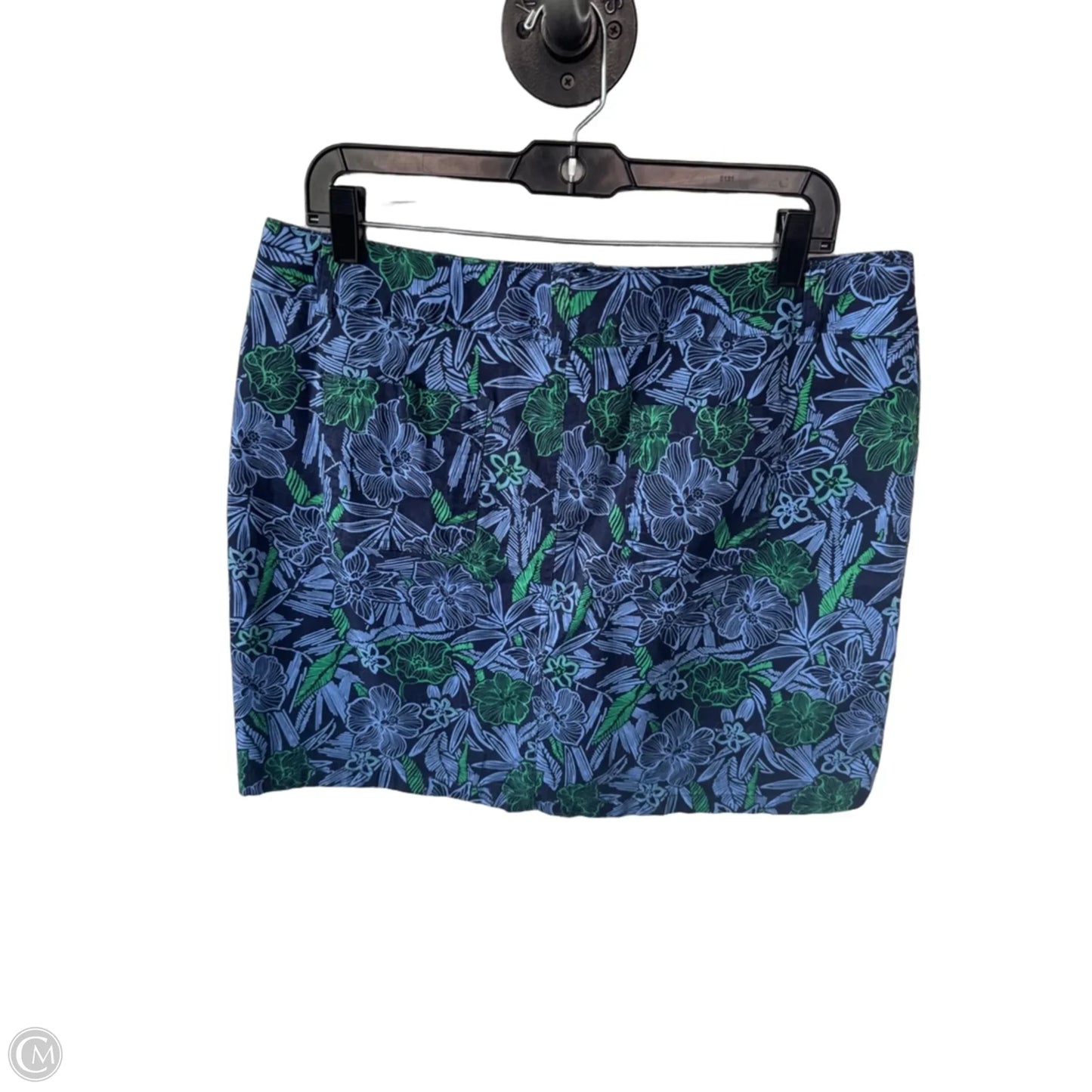 Skort By Croft And Barrow In Blue & Green, Size: 16